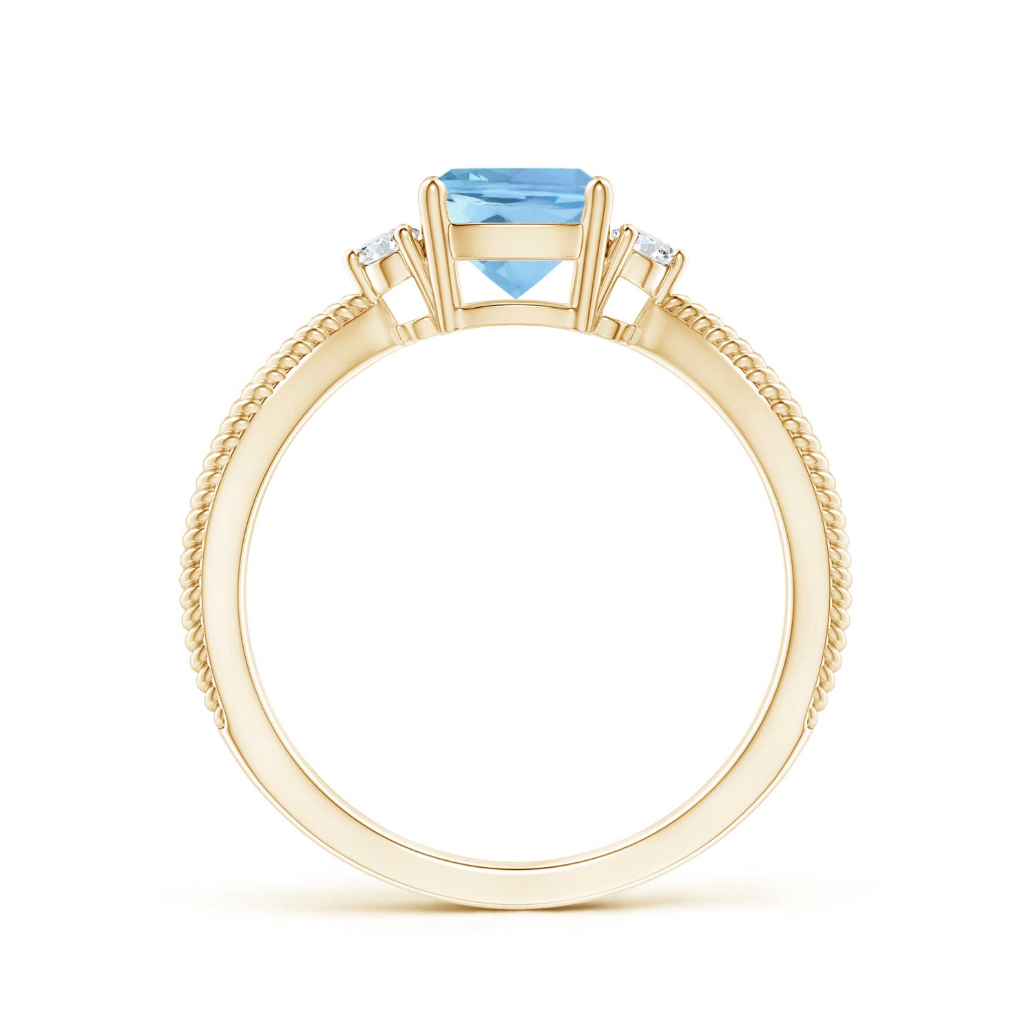 AAAA - Aquamarine / 0.97 CT / 14 KT Yellow Gold