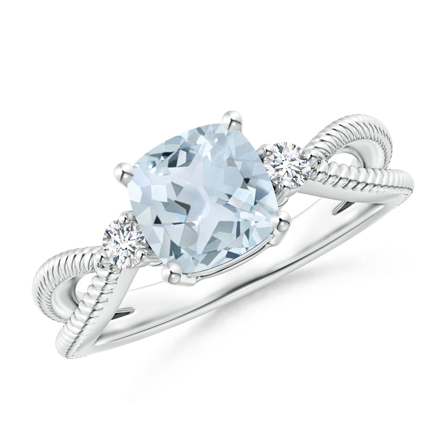 A - Aquamarine / 1.55 CT / 14 KT White Gold