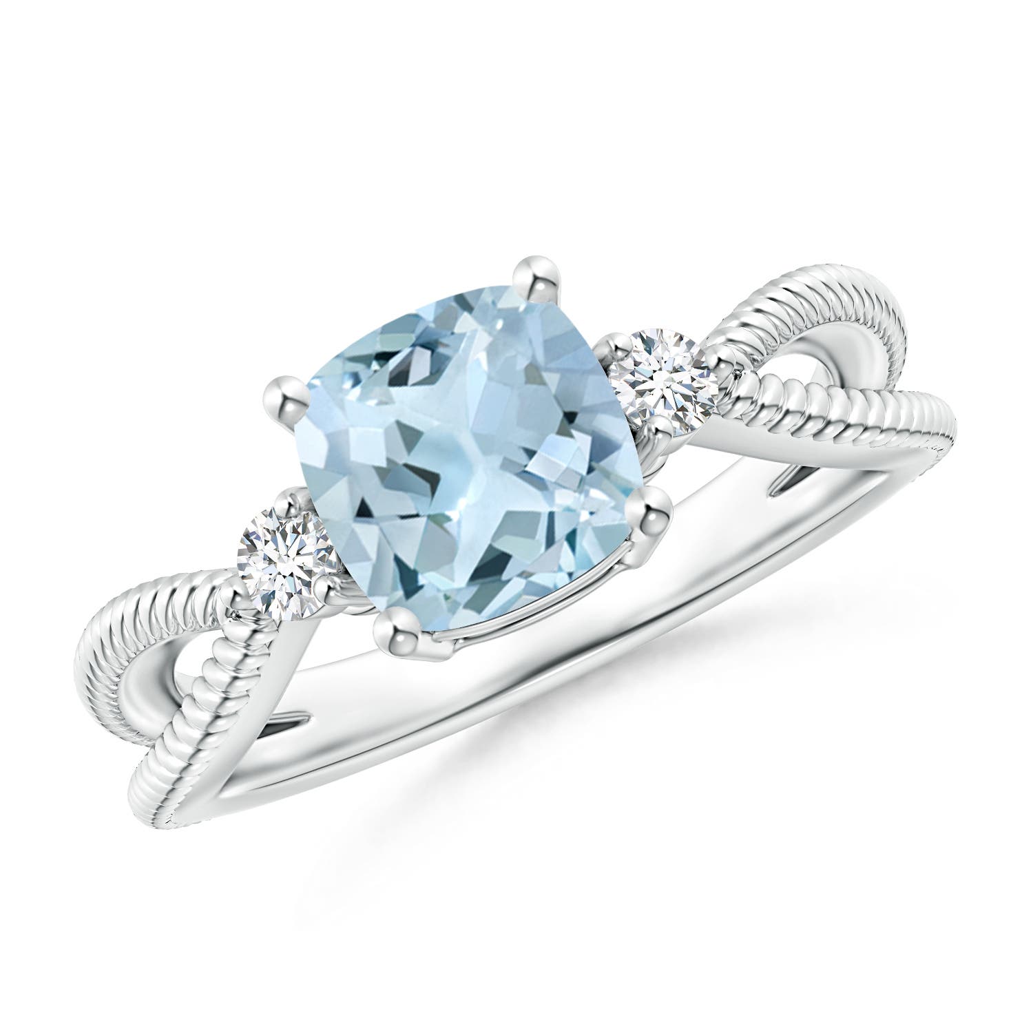 AA - Aquamarine / 1.55 CT / 14 KT White Gold