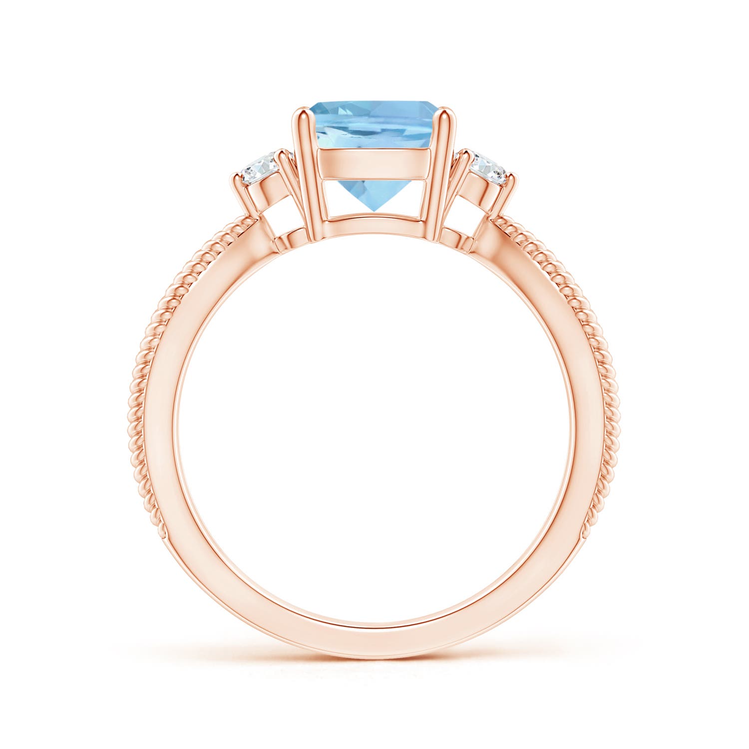 AAAA - Aquamarine / 1.55 CT / 14 KT Rose Gold