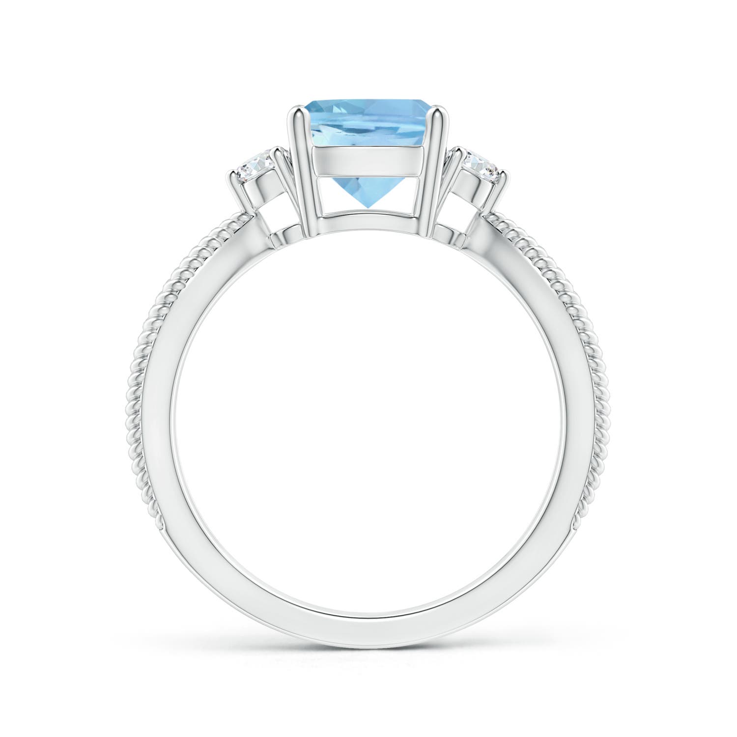 AAAA - Aquamarine / 1.55 CT / 14 KT White Gold