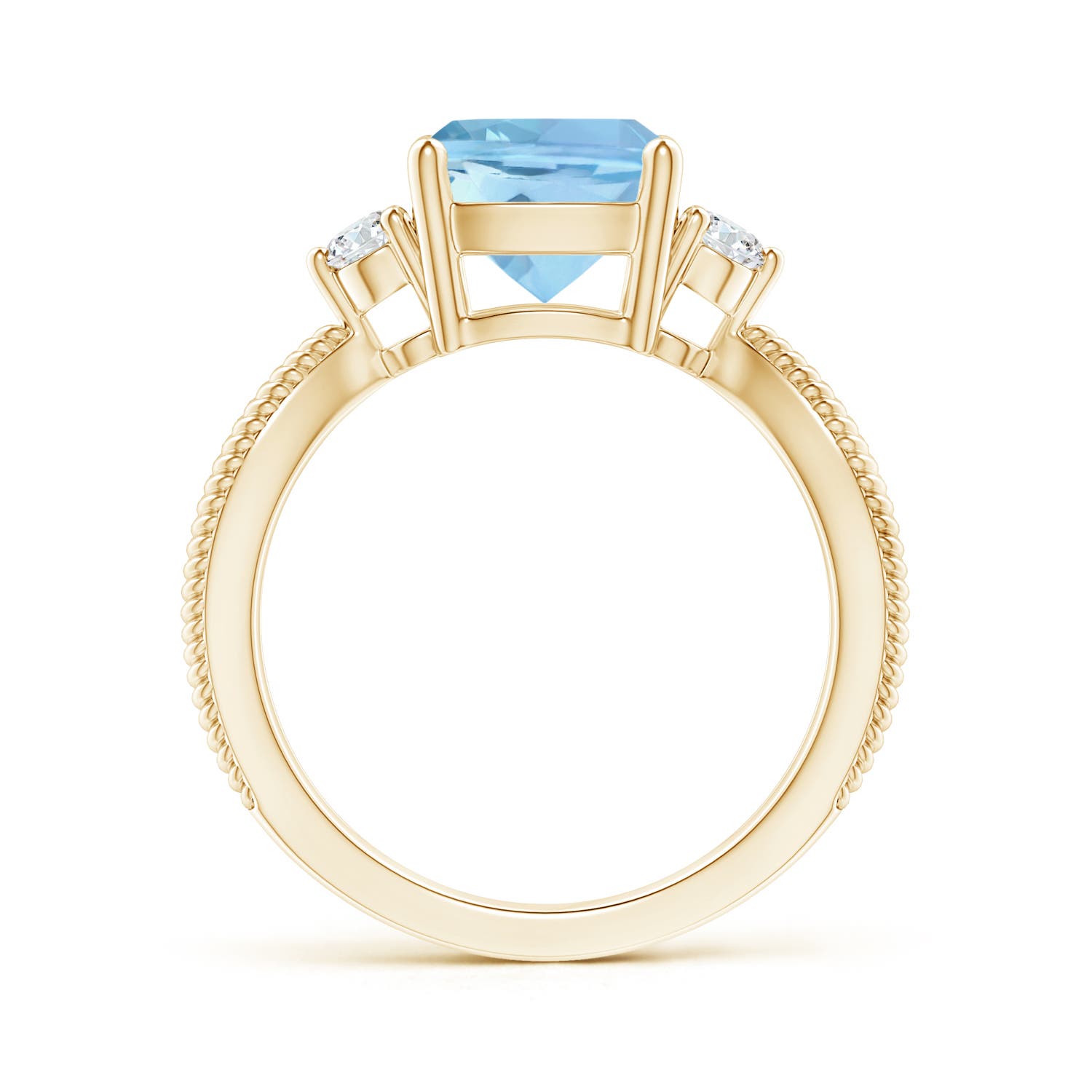 AAAA - Aquamarine / 2.14 CT / 14 KT Yellow Gold