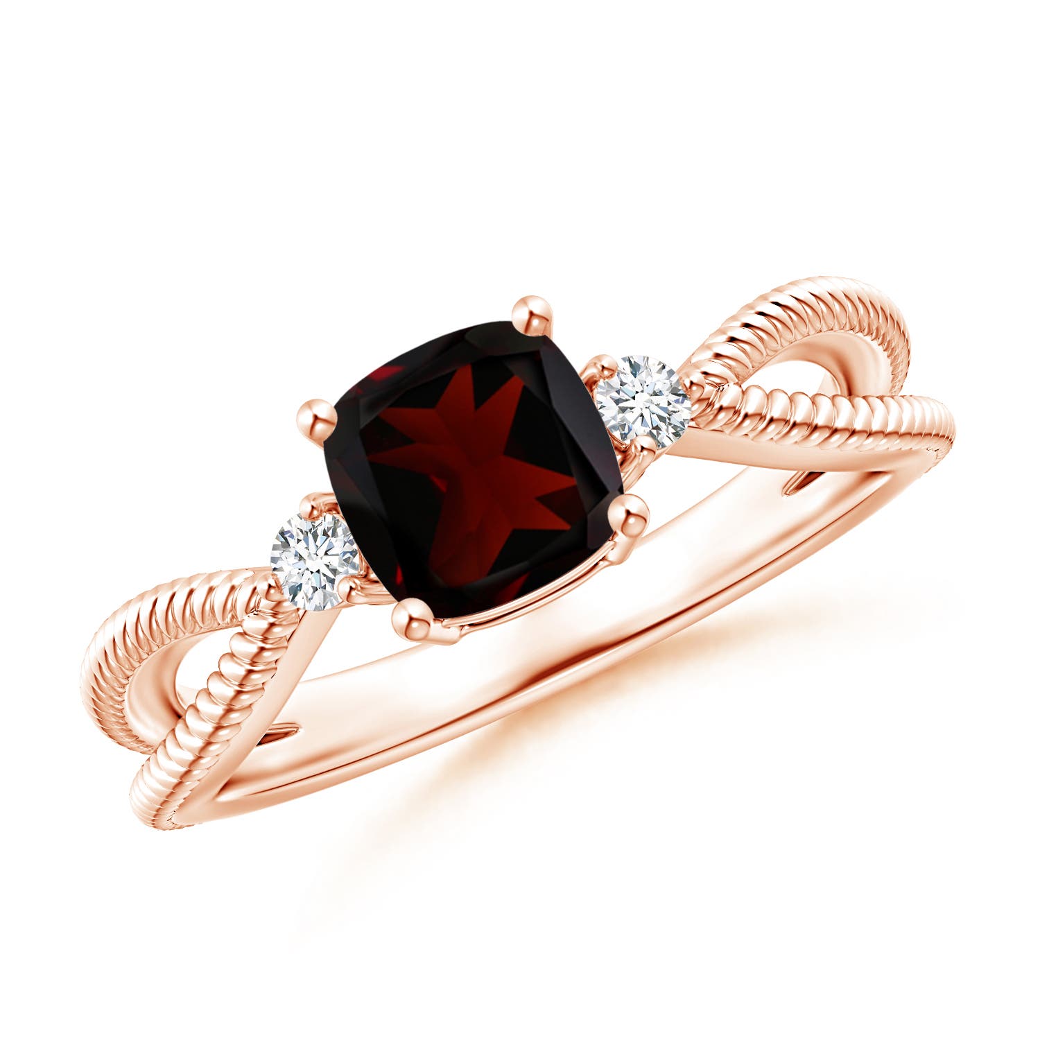 A - Garnet / 1.34 CT / 14 KT Rose Gold