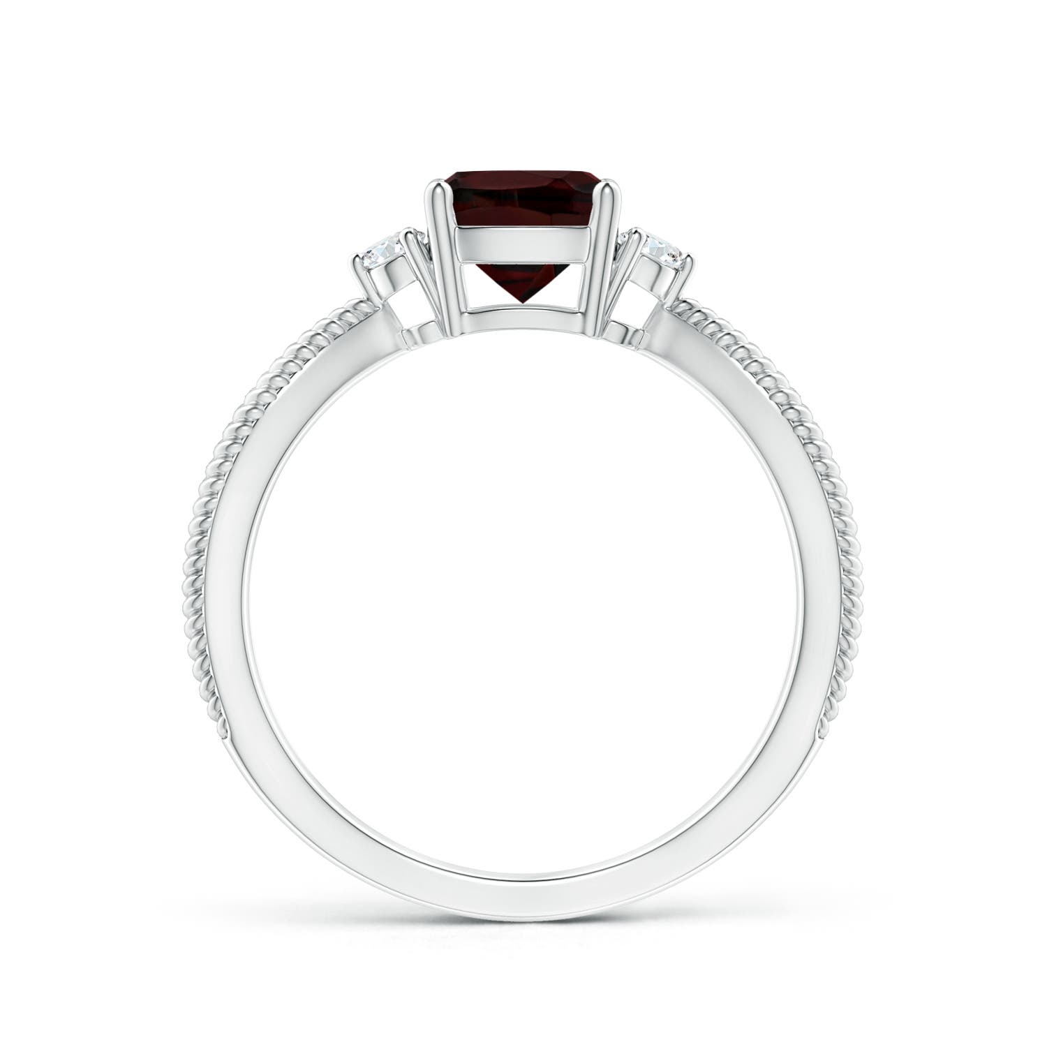 A - Garnet / 1.34 CT / 14 KT White Gold