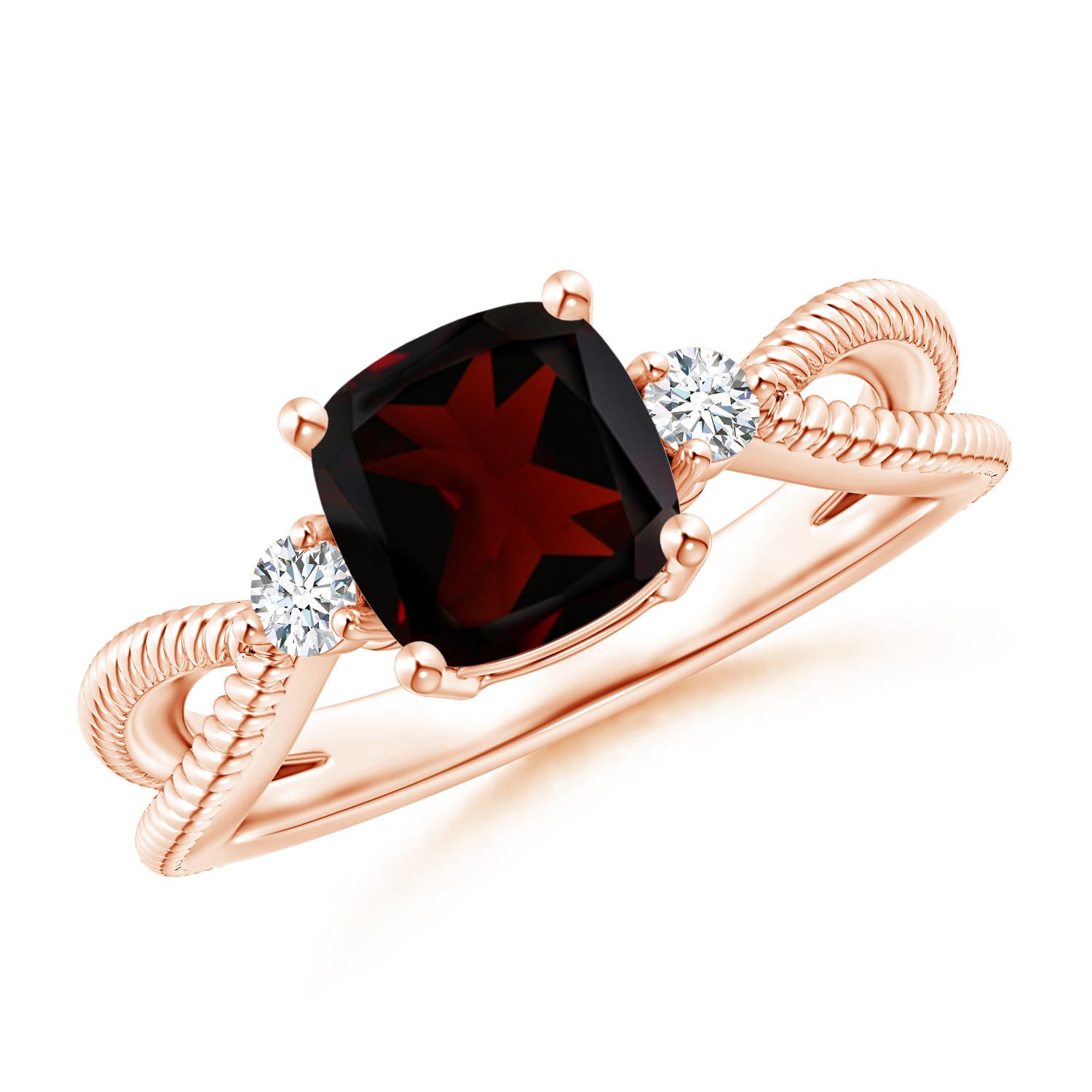 A - Garnet / 1.5 CT / 14 KT Rose Gold