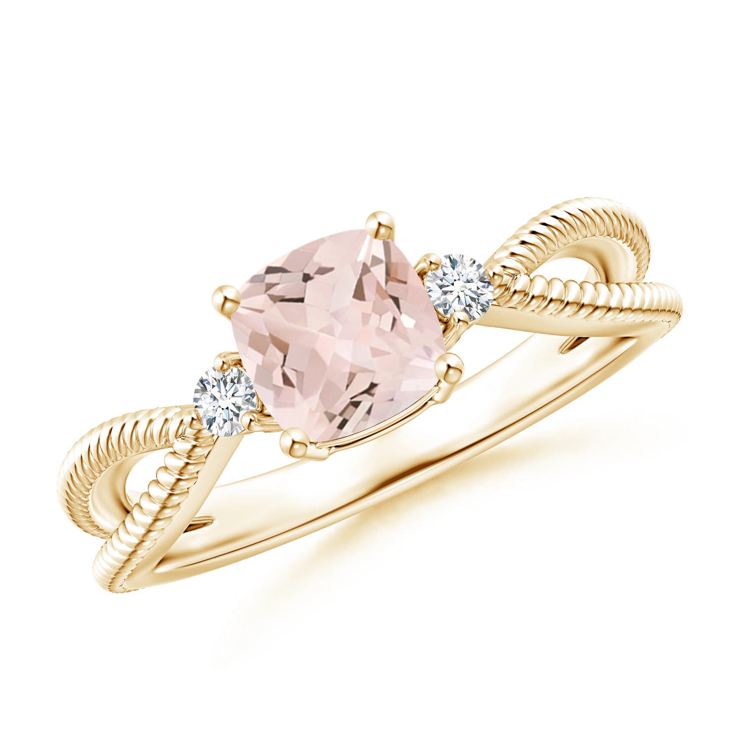 AA - Morganite / 0.84 CT / 14 KT Yellow Gold