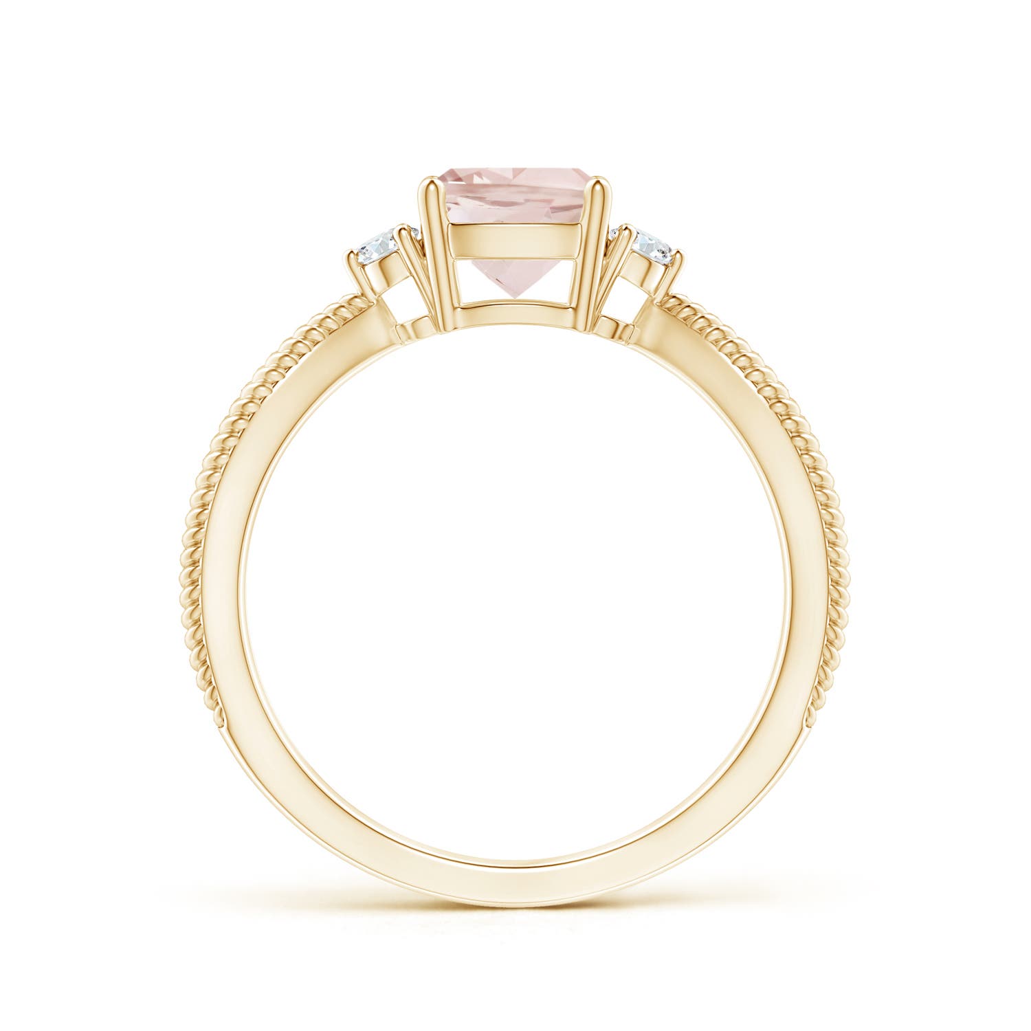 AA - Morganite / 0.84 CT / 14 KT Yellow Gold