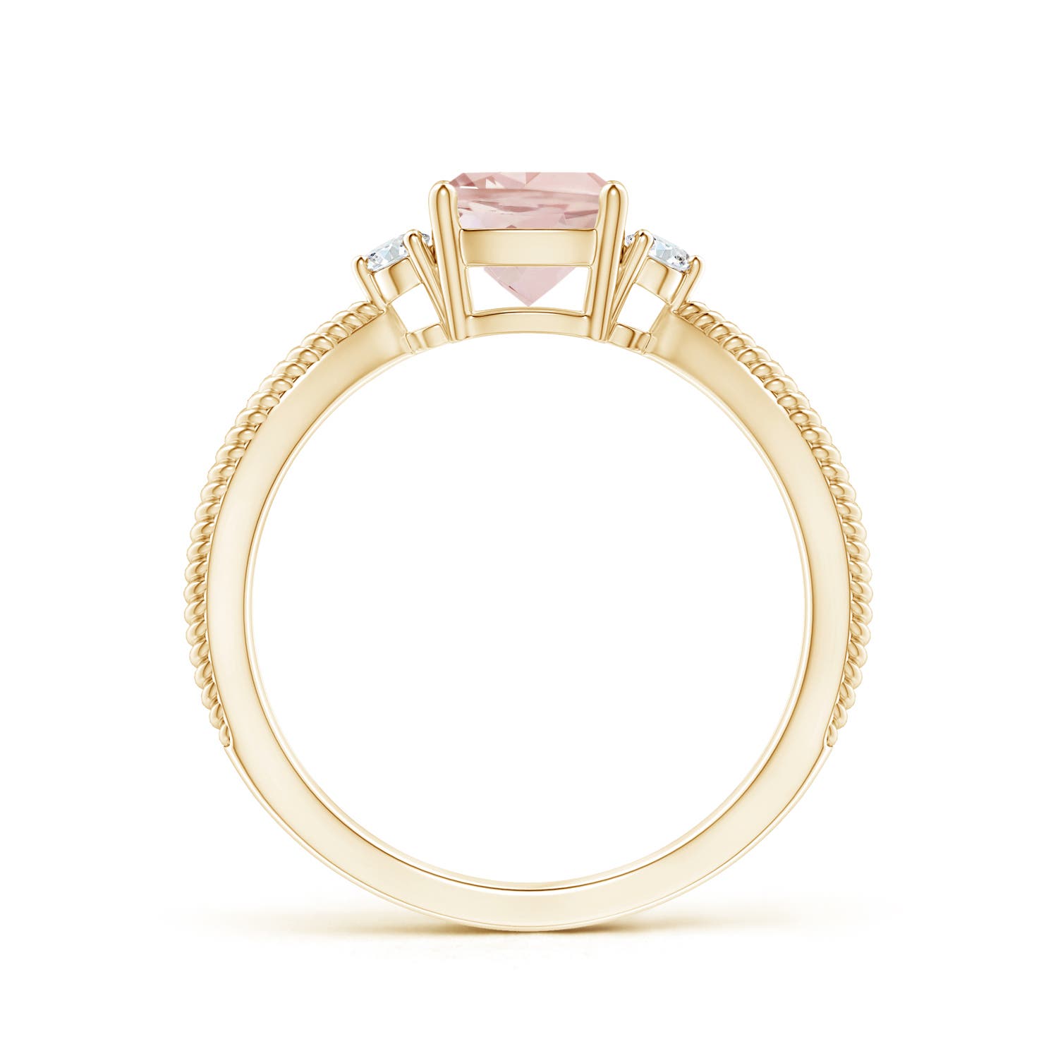 AAA - Morganite / 0.84 CT / 14 KT Yellow Gold