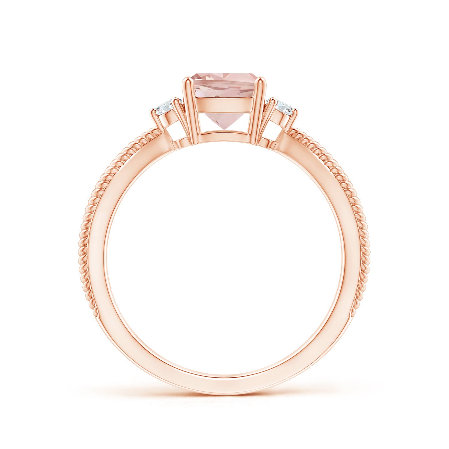 AAAA - Morganite / 0.84 CT / 14 KT Rose Gold