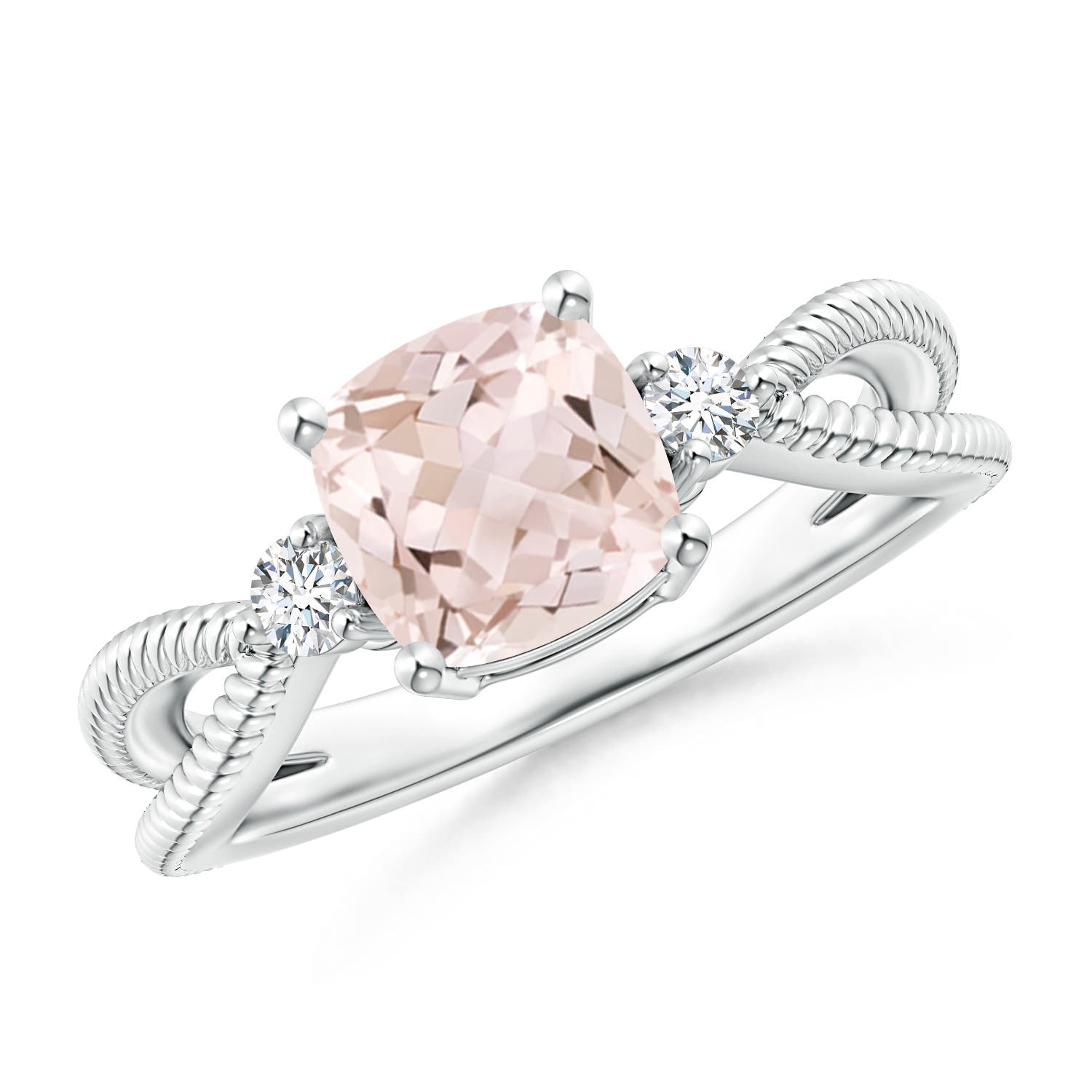 A - Morganite / 1.35 CT / 14 KT White Gold