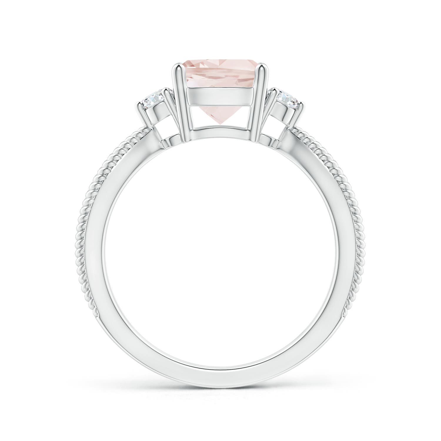 A - Morganite / 1.35 CT / 14 KT White Gold