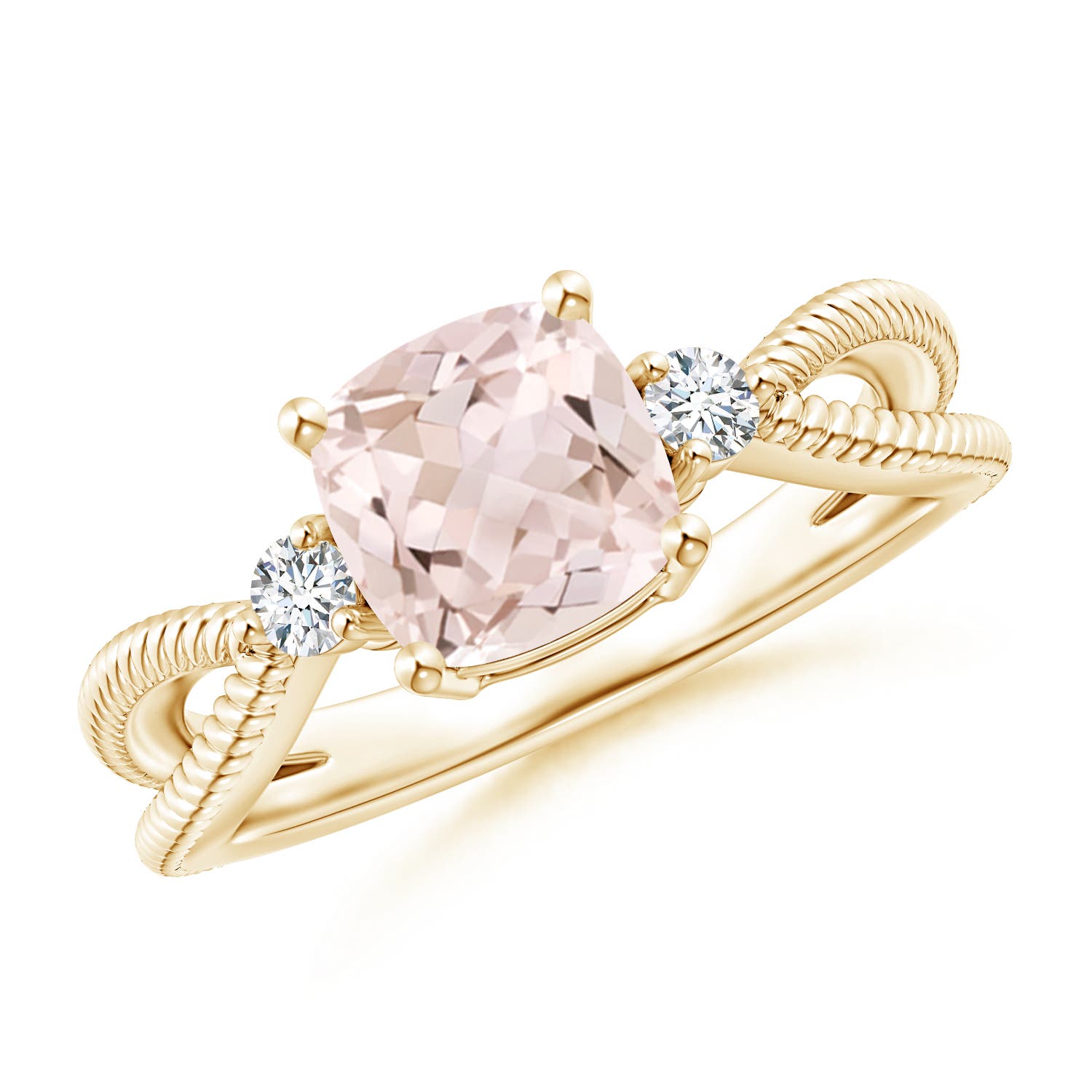 A - Morganite / 1.35 CT / 14 KT Yellow Gold