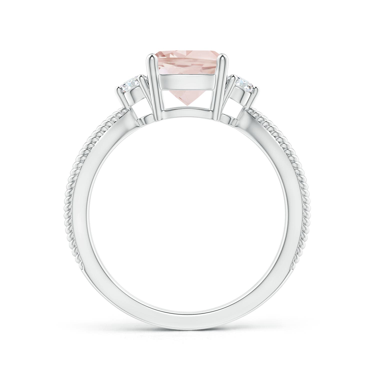 AA - Morganite / 1.35 CT / 14 KT White Gold