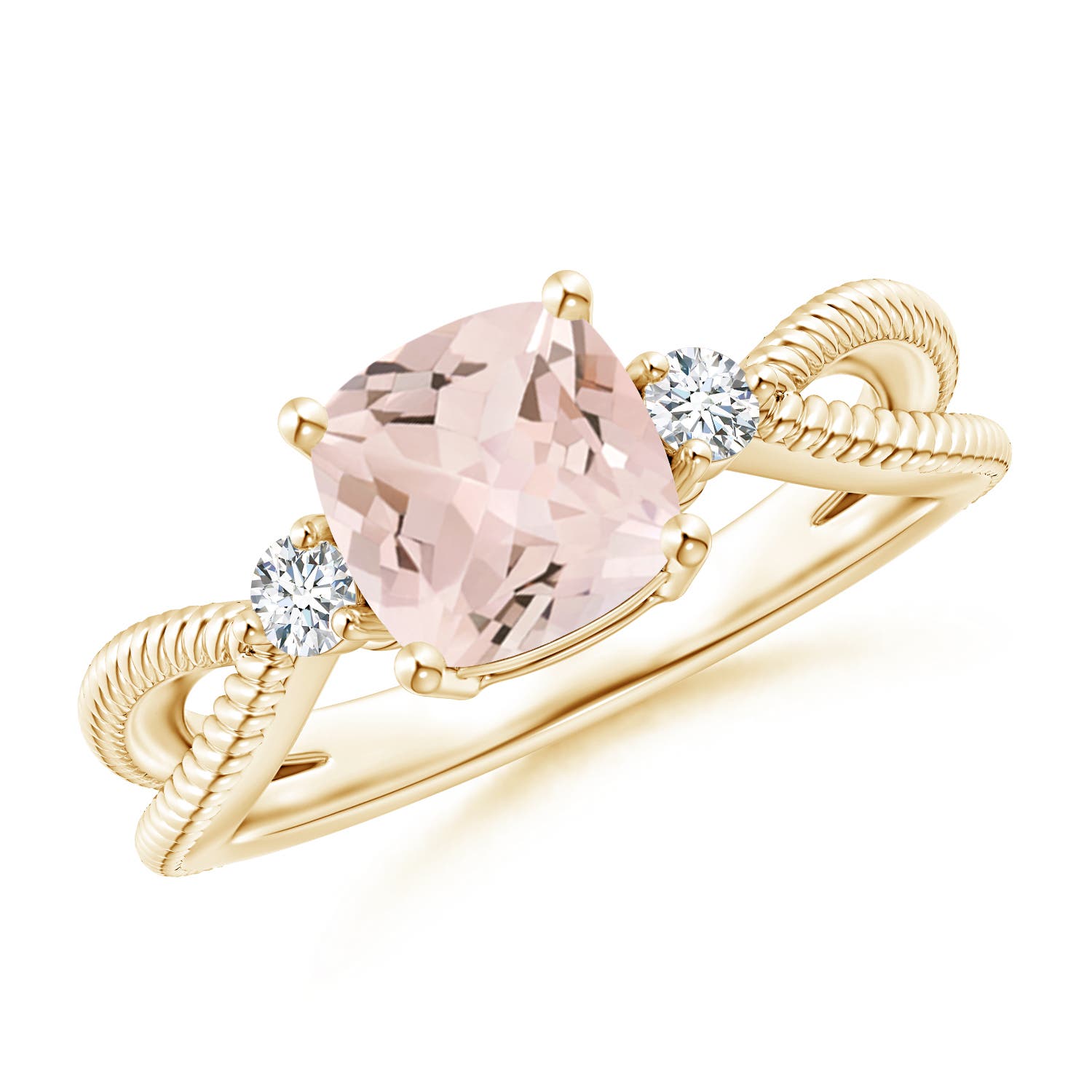 AA - Morganite / 1.35 CT / 14 KT Yellow Gold