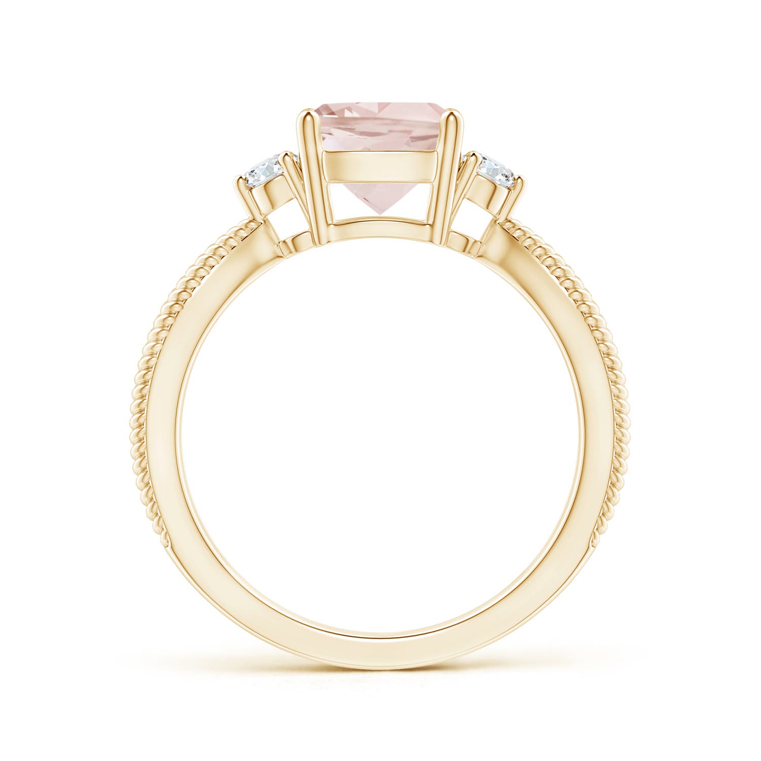 AA - Morganite / 1.35 CT / 14 KT Yellow Gold