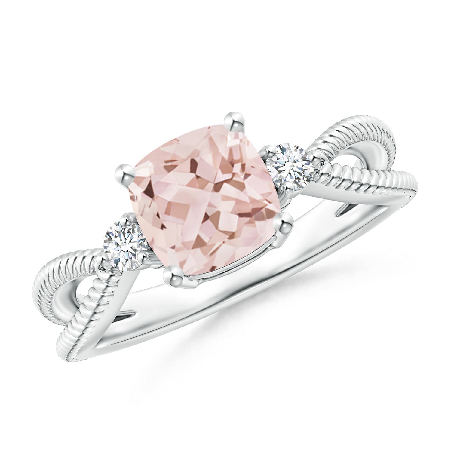 AAA - Morganite / 1.35 CT / 14 KT White Gold