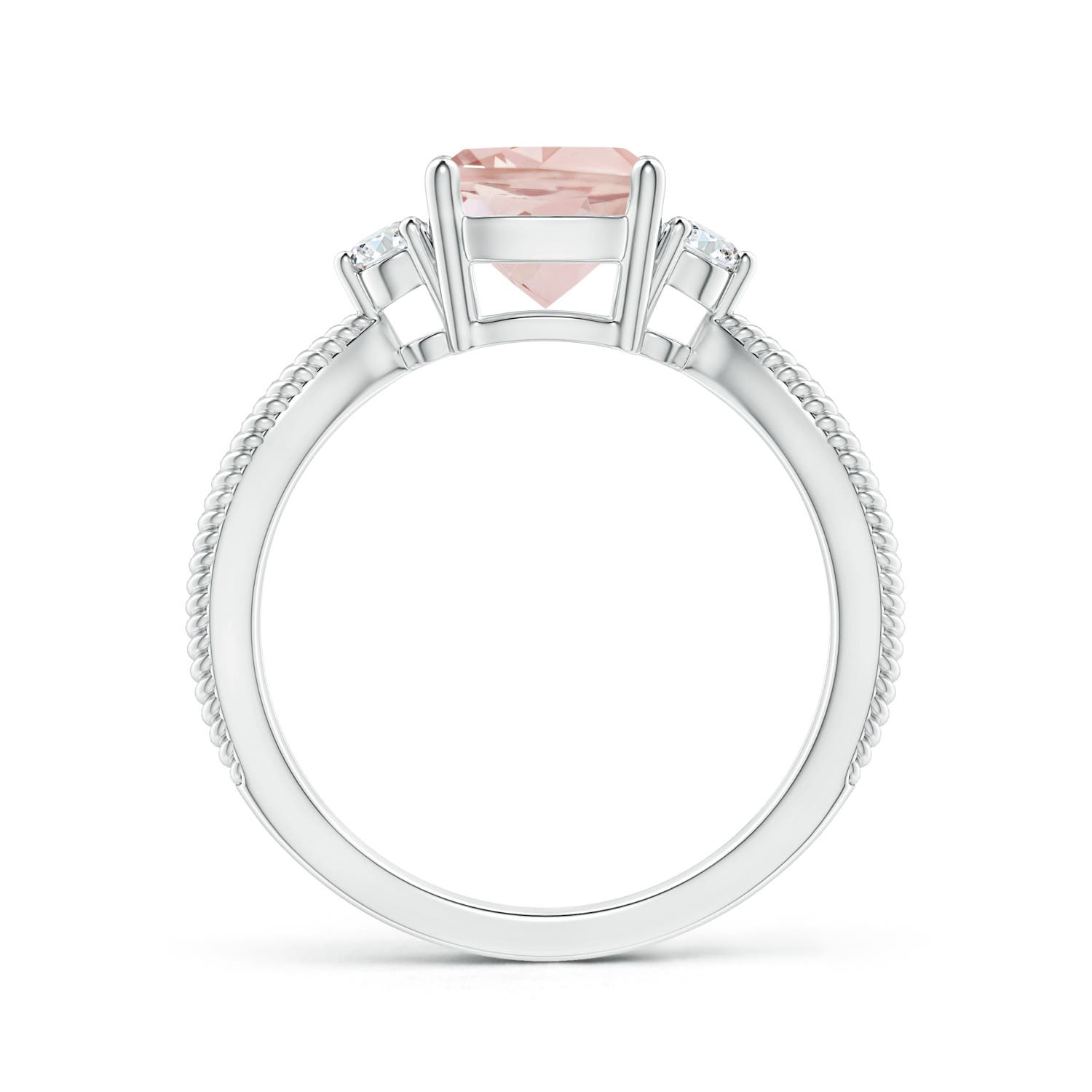 AAA - Morganite / 1.35 CT / 14 KT White Gold