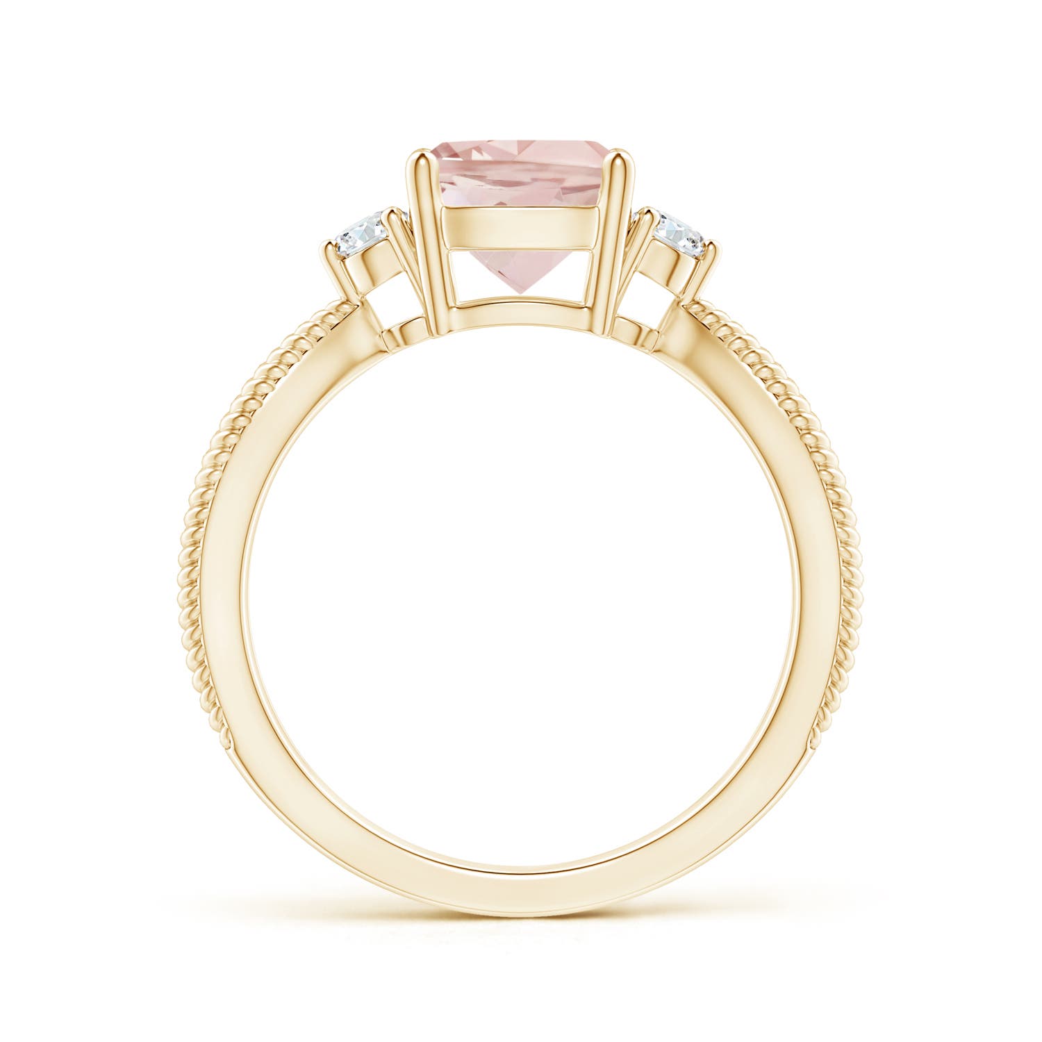 AAA - Morganite / 1.35 CT / 14 KT Yellow Gold