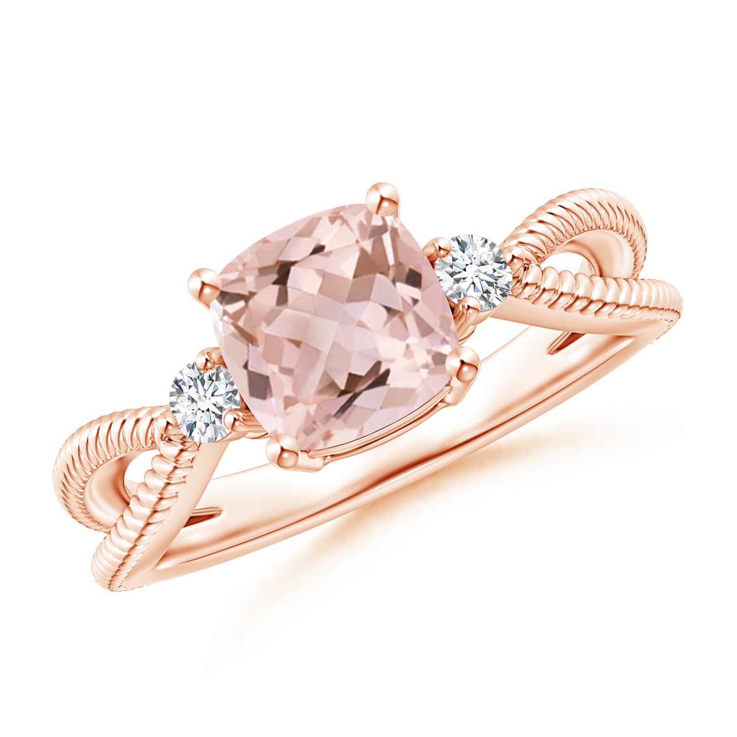 AAAA - Morganite / 1.35 CT / 14 KT Rose Gold