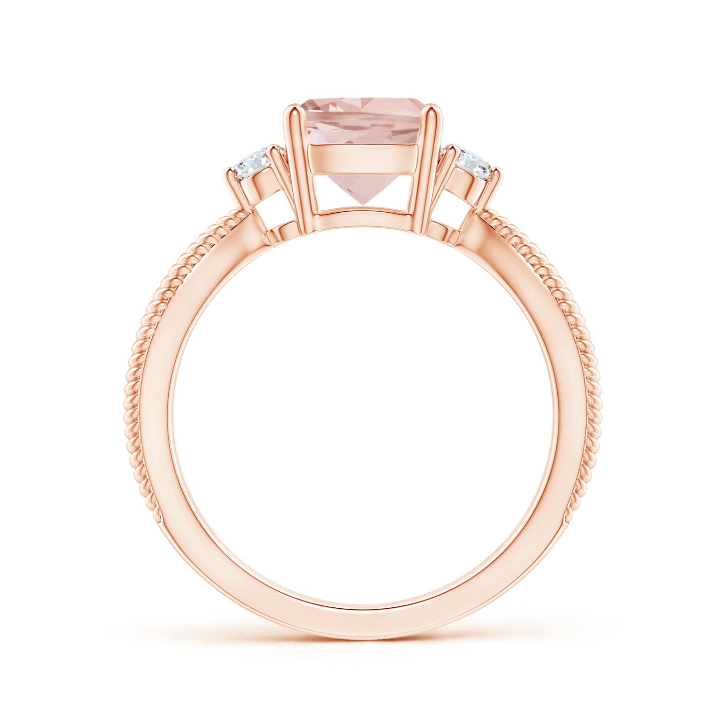 AAAA - Morganite / 1.35 CT / 14 KT Rose Gold