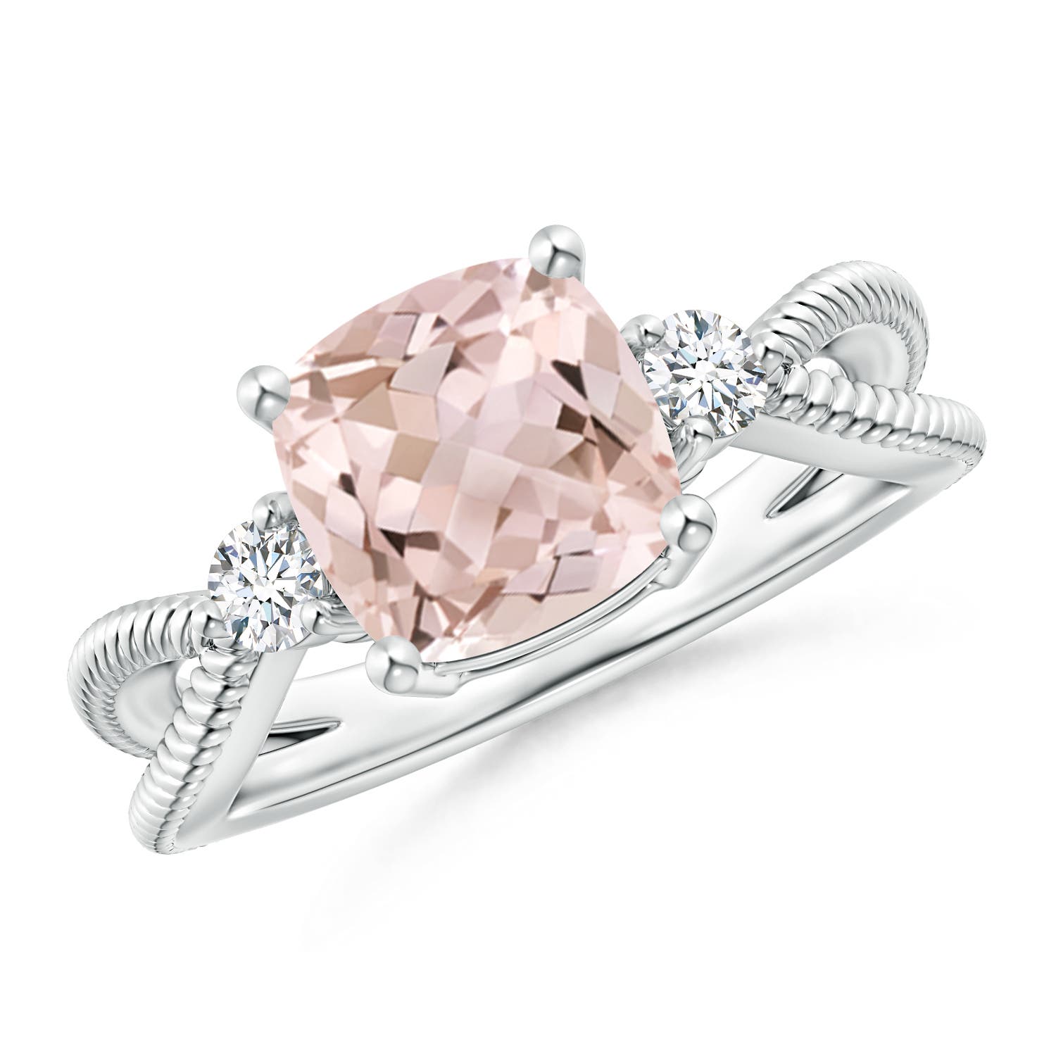 A - Morganite / 1.99 CT / 14 KT White Gold