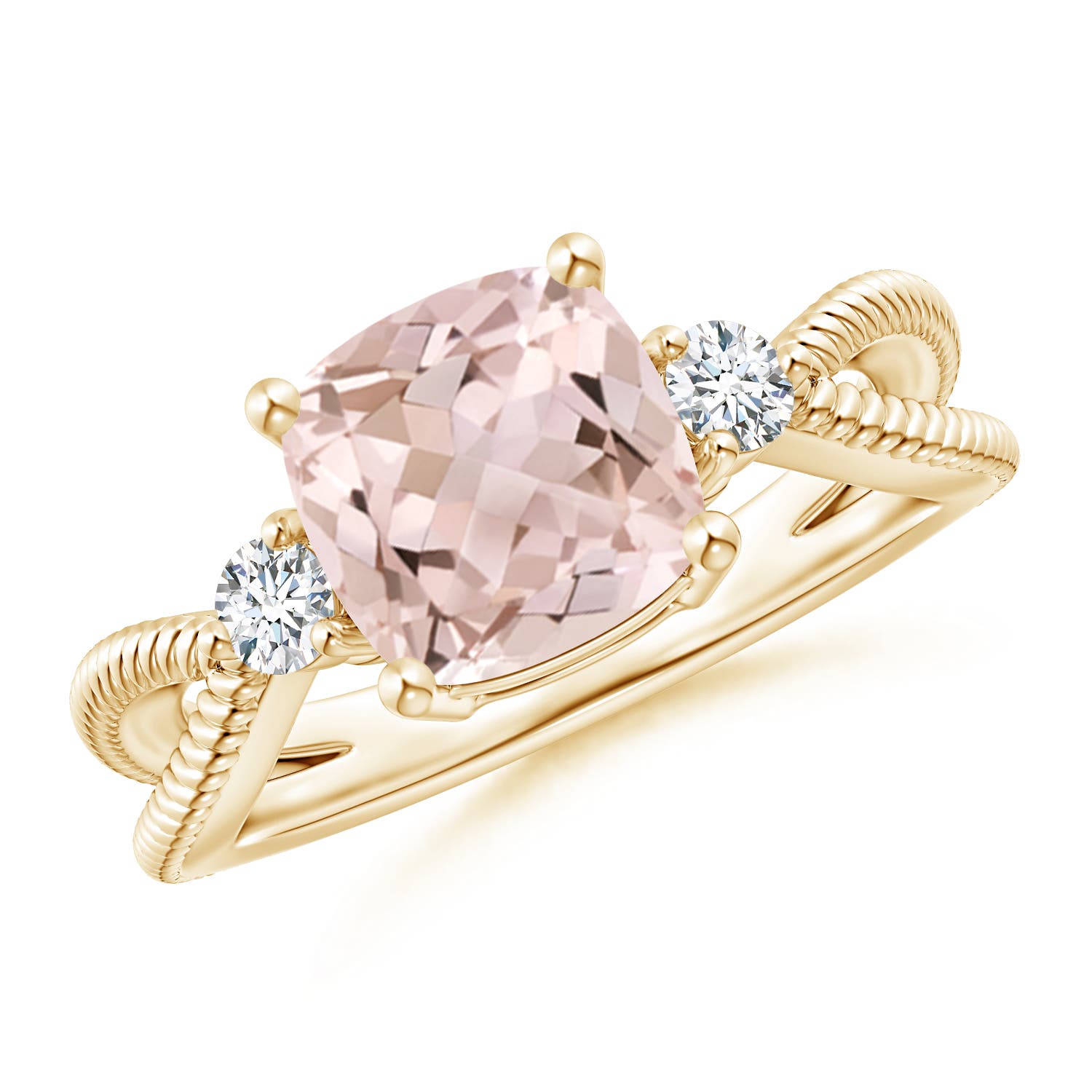 A - Morganite / 1.99 CT / 14 KT Yellow Gold