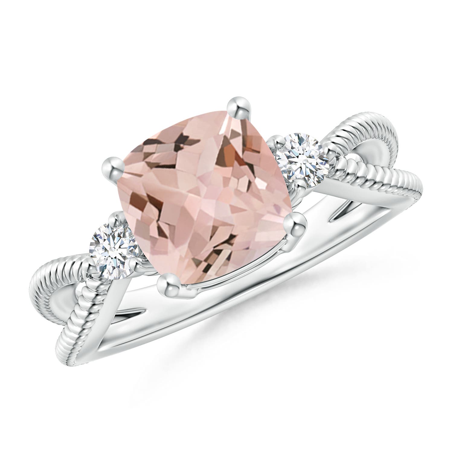 AA - Morganite / 1.99 CT / 14 KT White Gold