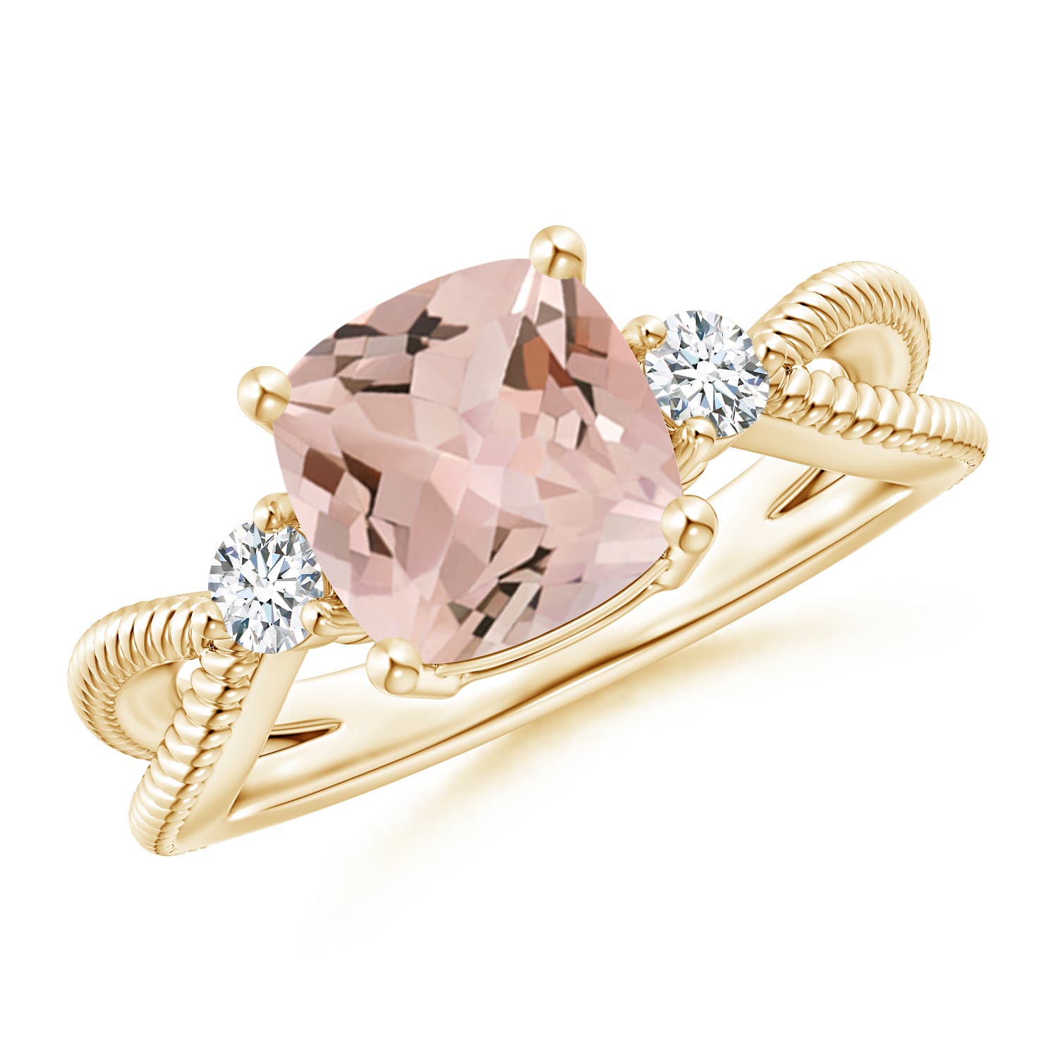 AA - Morganite / 1.99 CT / 14 KT Yellow Gold