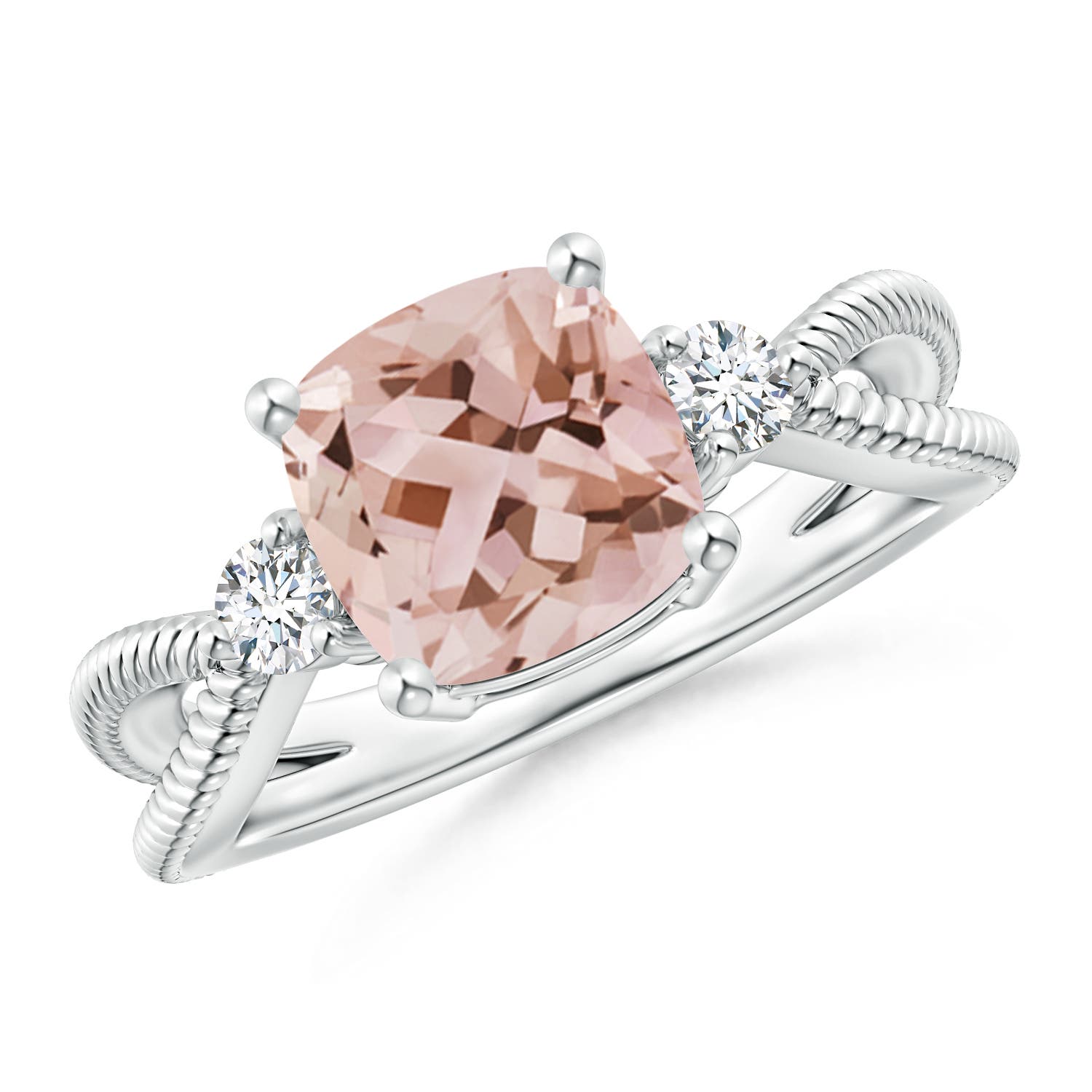 AAA - Morganite / 1.99 CT / 14 KT White Gold