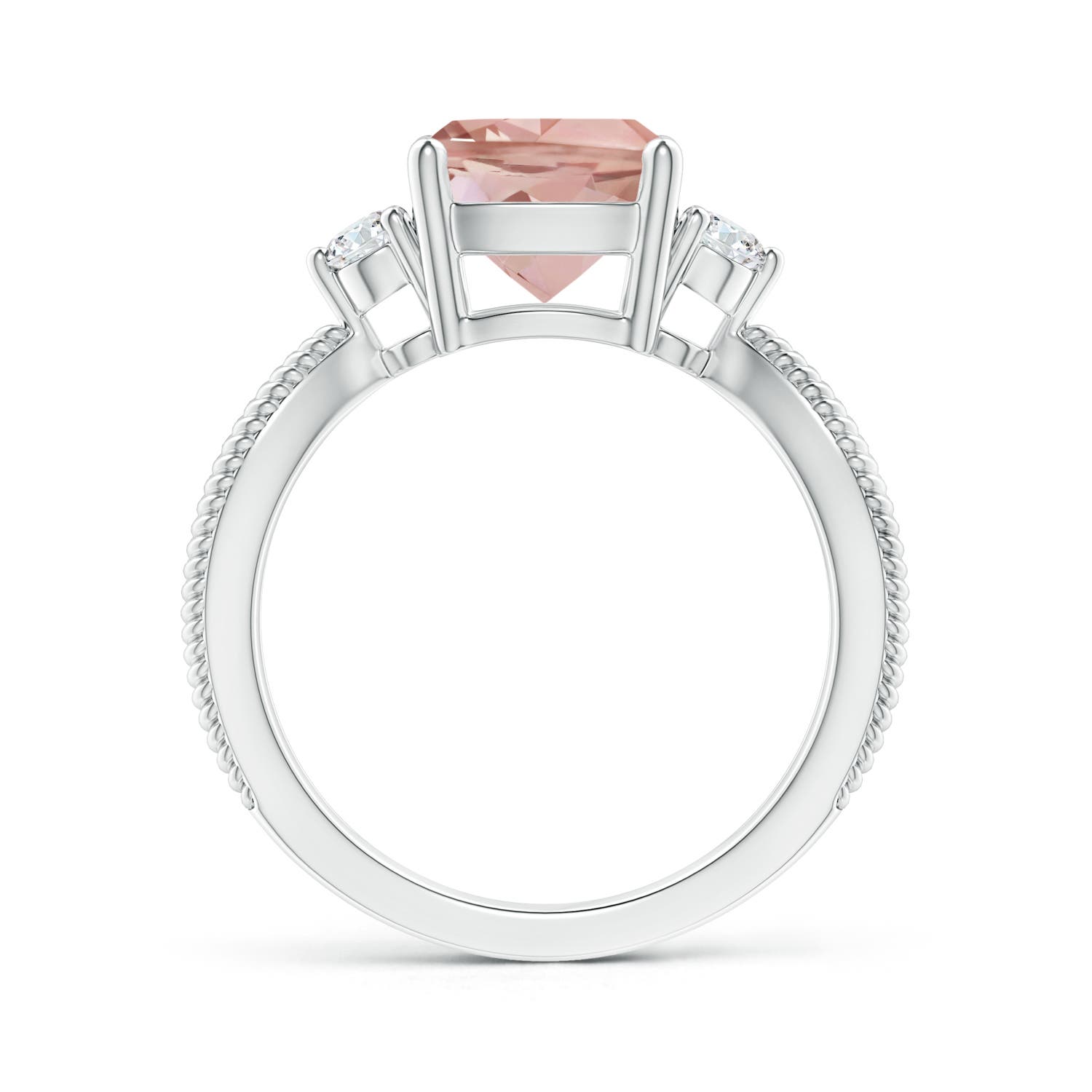 AAAA - Morganite / 1.99 CT / 14 KT White Gold