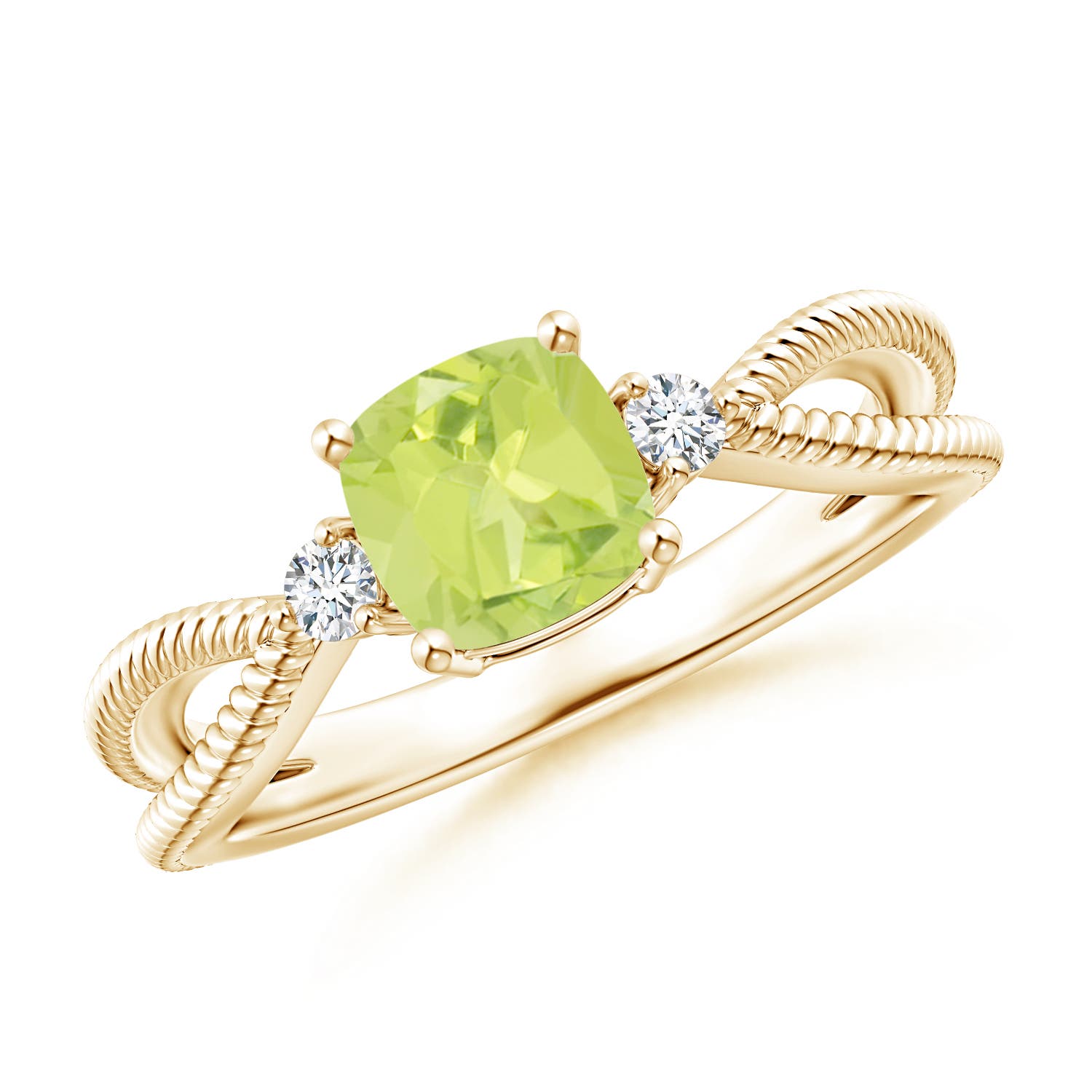 A - Peridot / 1.19 CT / 14 KT Yellow Gold