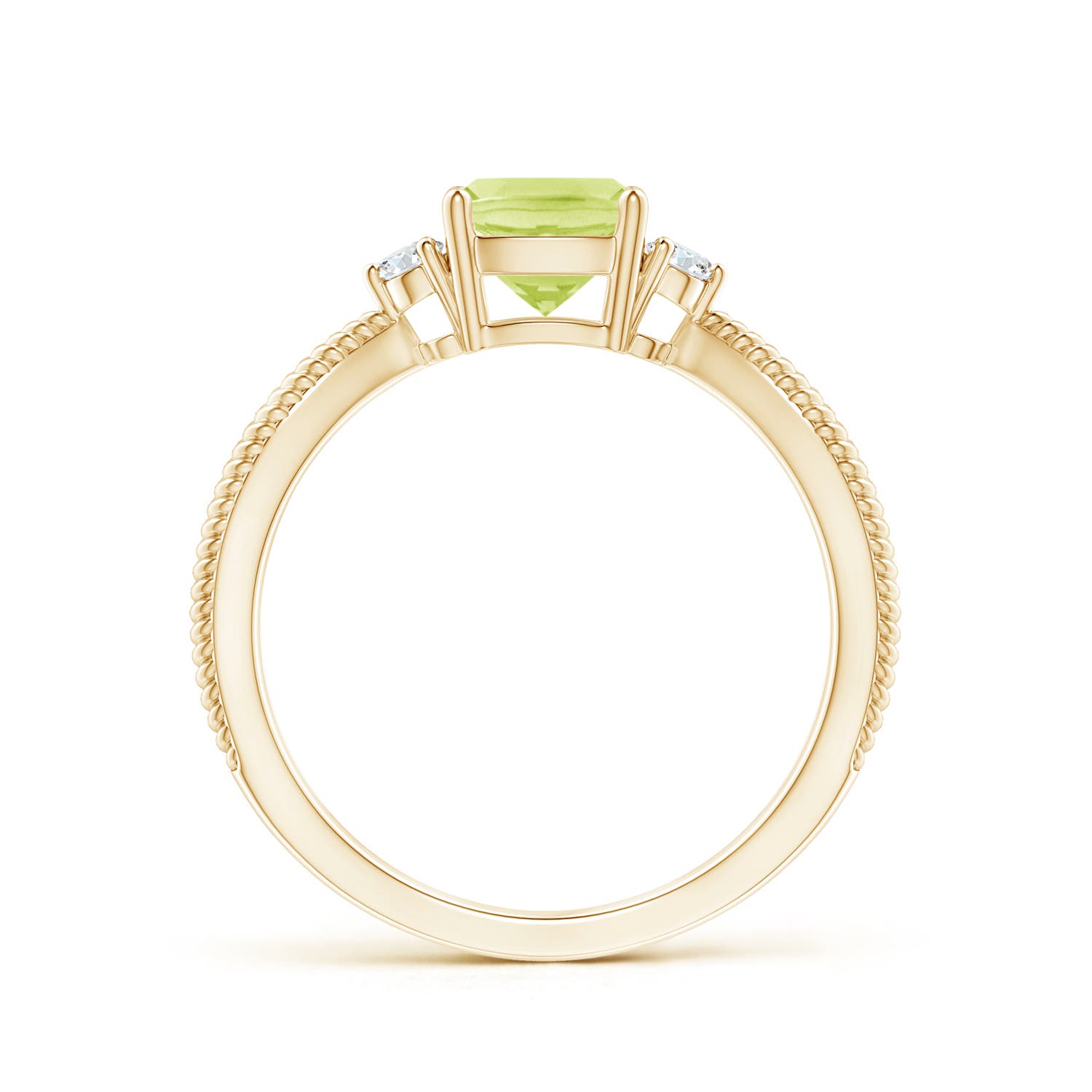 A - Peridot / 1.19 CT / 14 KT Yellow Gold