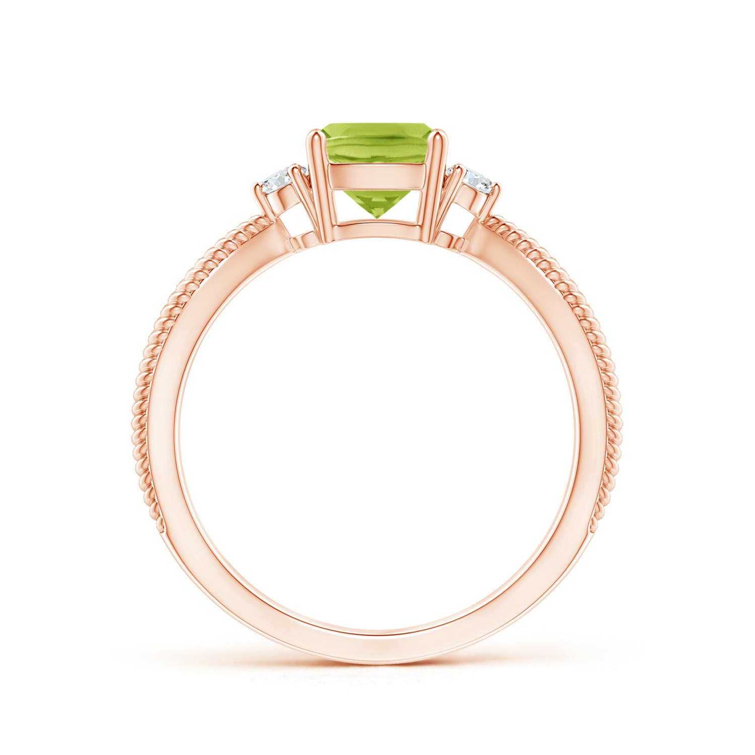 AA - Peridot / 1.19 CT / 14 KT Rose Gold