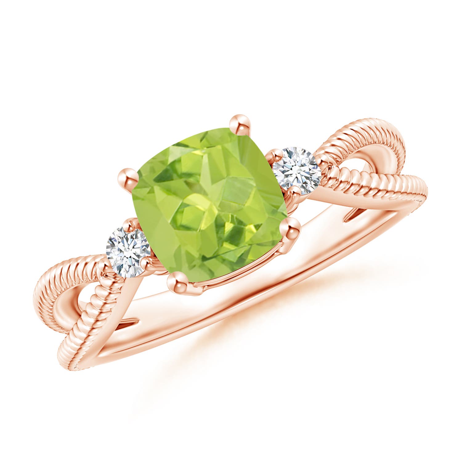 AA - Peridot / 1.55 CT / 14 KT Rose Gold