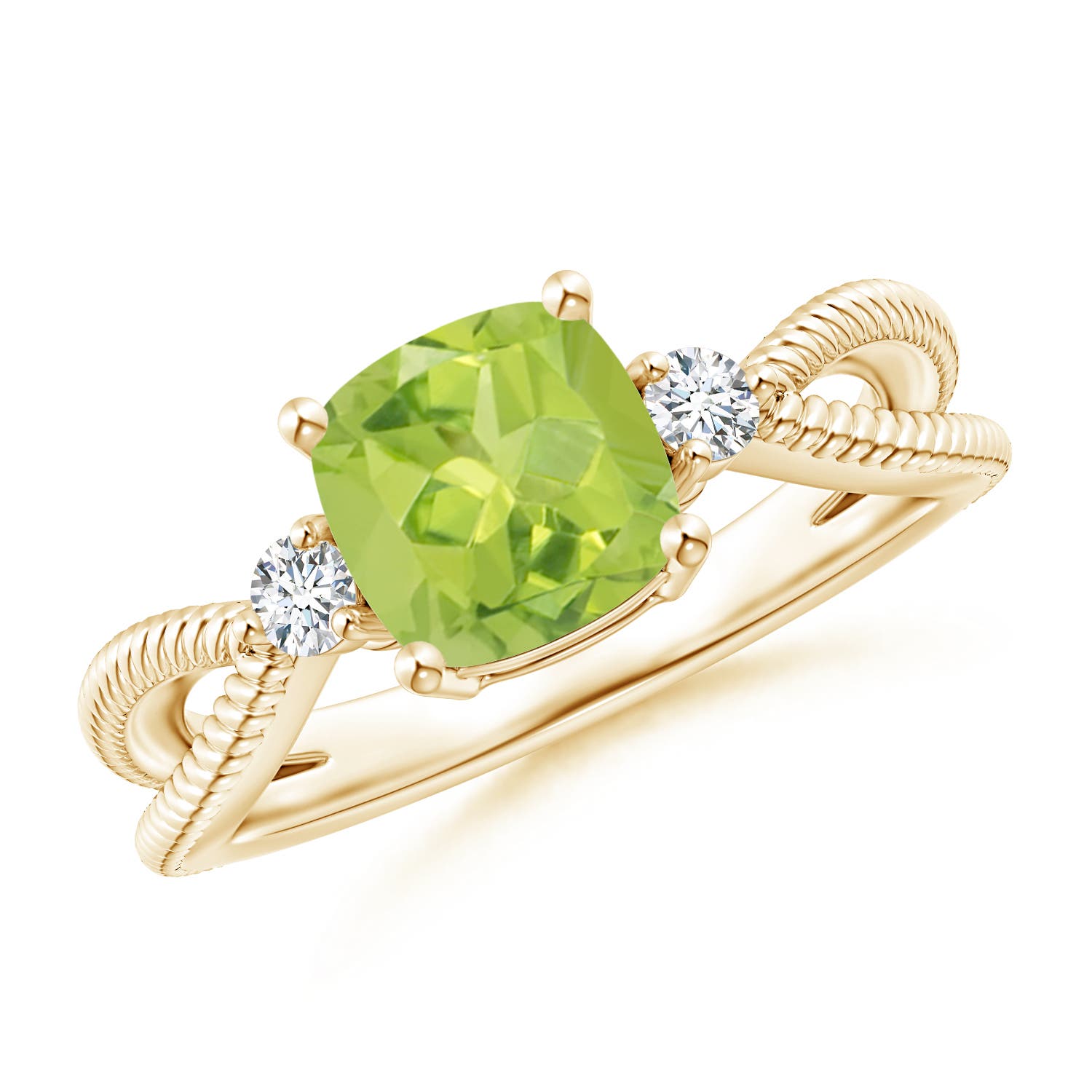 AA - Peridot / 1.55 CT / 14 KT Yellow Gold