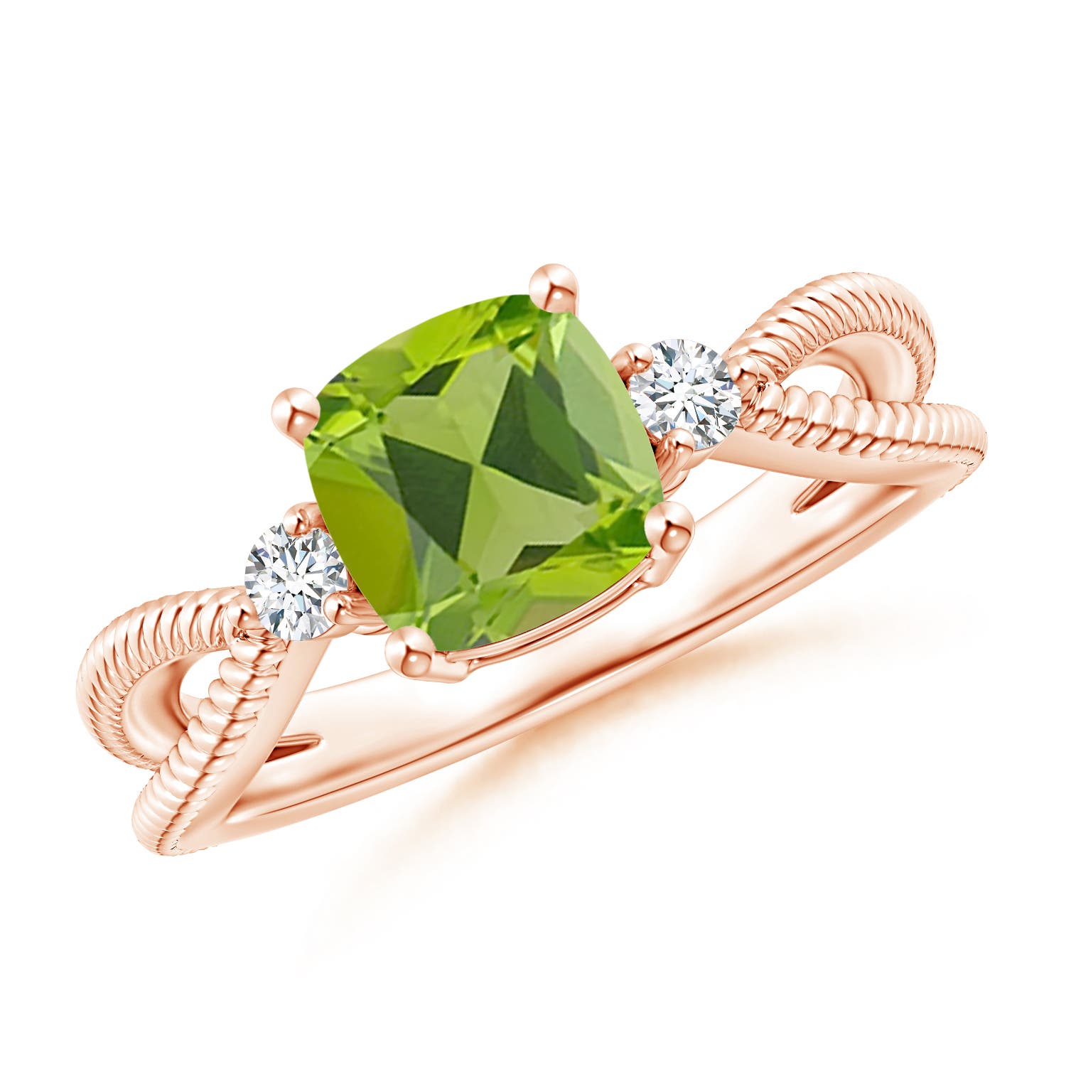 AAA - Peridot / 1.55 CT / 14 KT Rose Gold