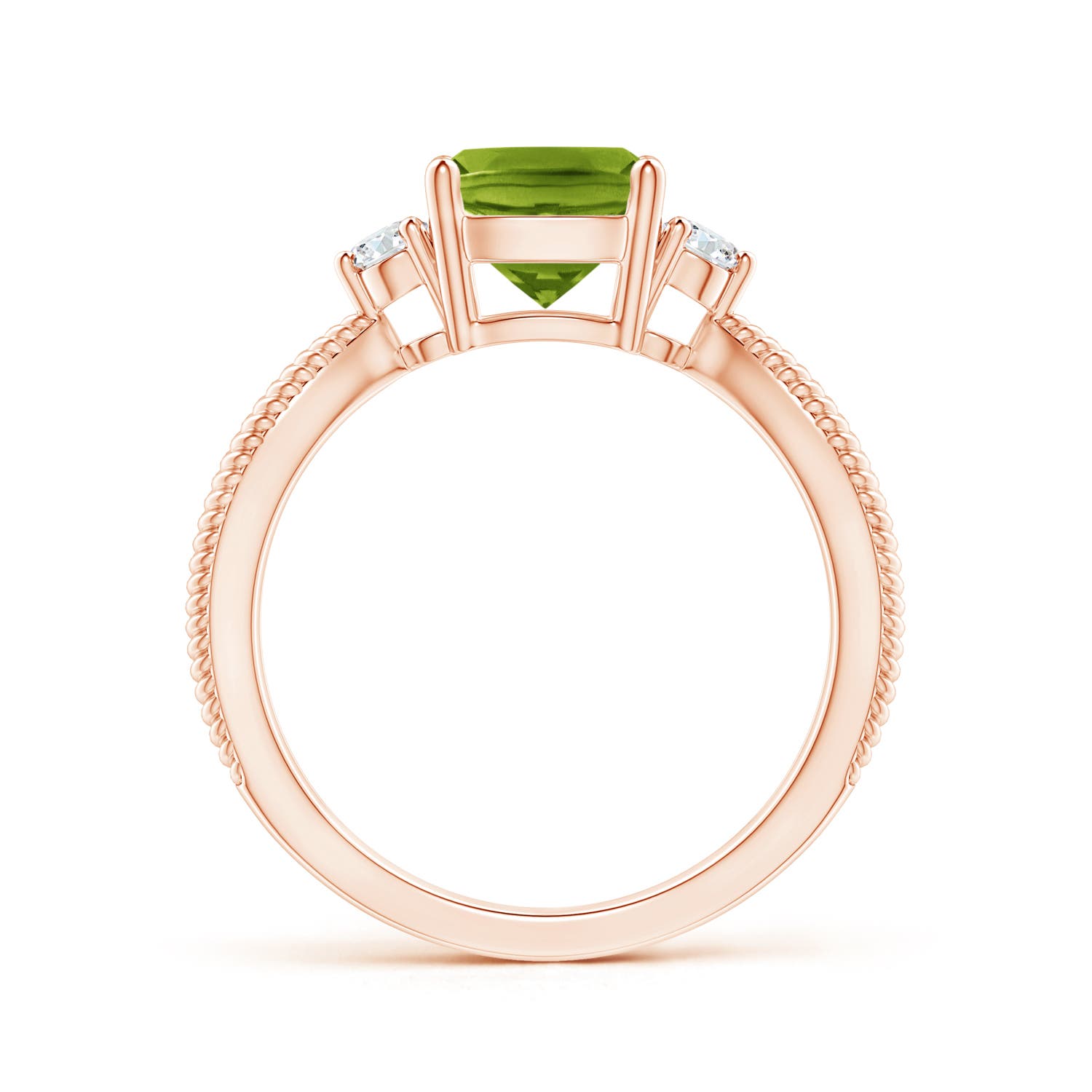 AAAA - Peridot / 1.55 CT / 14 KT Rose Gold