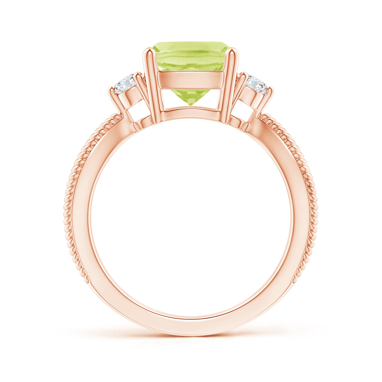 A - Peridot / 2.14 CT / 14 KT Rose Gold