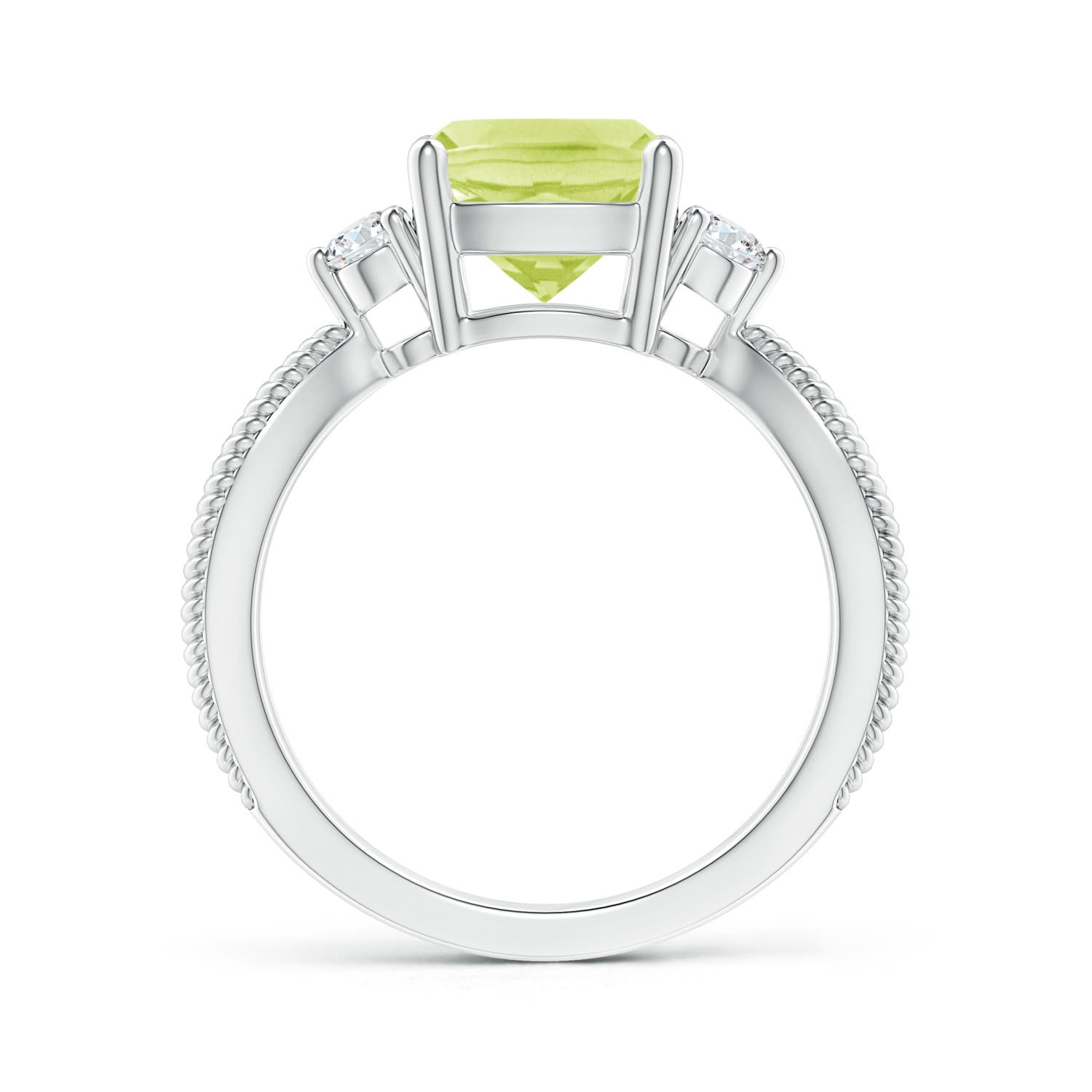 A - Peridot / 2.14 CT / 14 KT White Gold