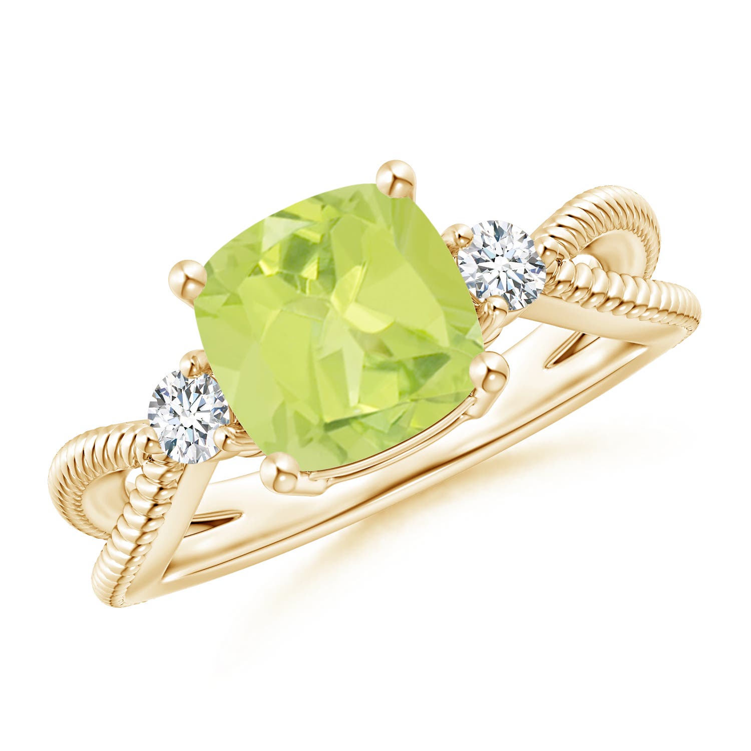 A - Peridot / 2.14 CT / 14 KT Yellow Gold