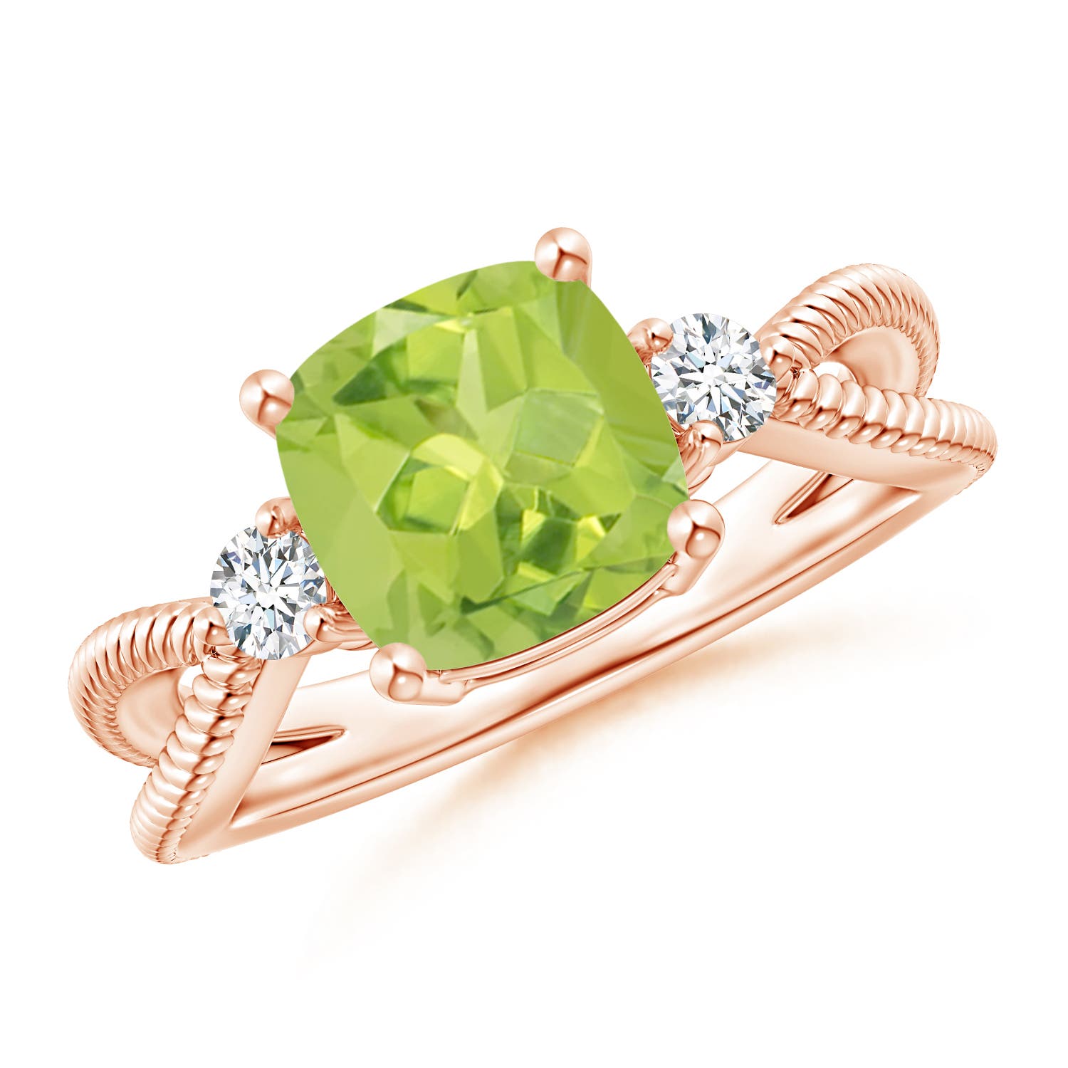 AA - Peridot / 2.14 CT / 14 KT Rose Gold