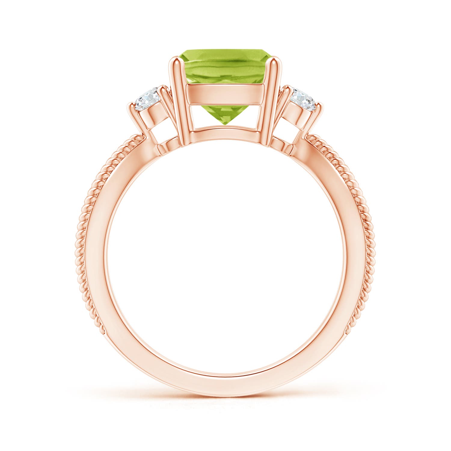 AA - Peridot / 2.14 CT / 14 KT Rose Gold