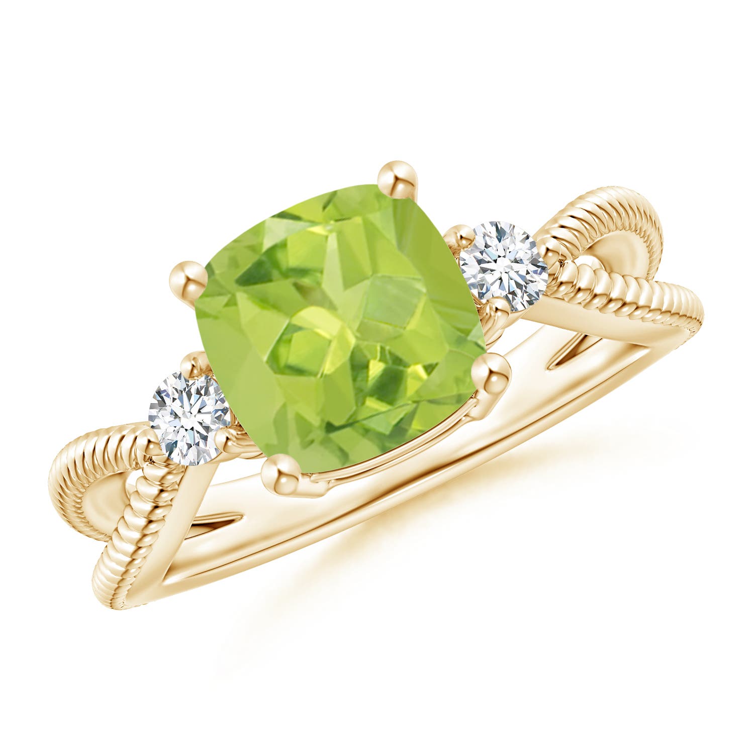 AA - Peridot / 2.14 CT / 14 KT Yellow Gold