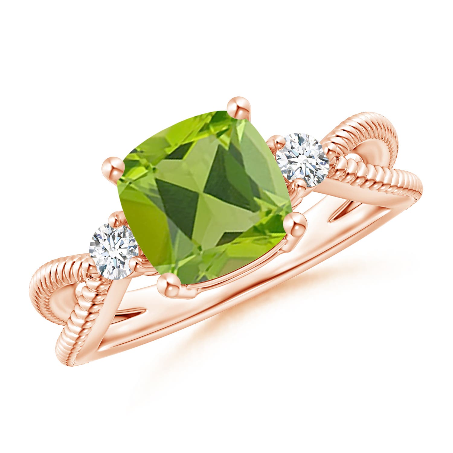 AAA - Peridot / 2.14 CT / 14 KT Rose Gold