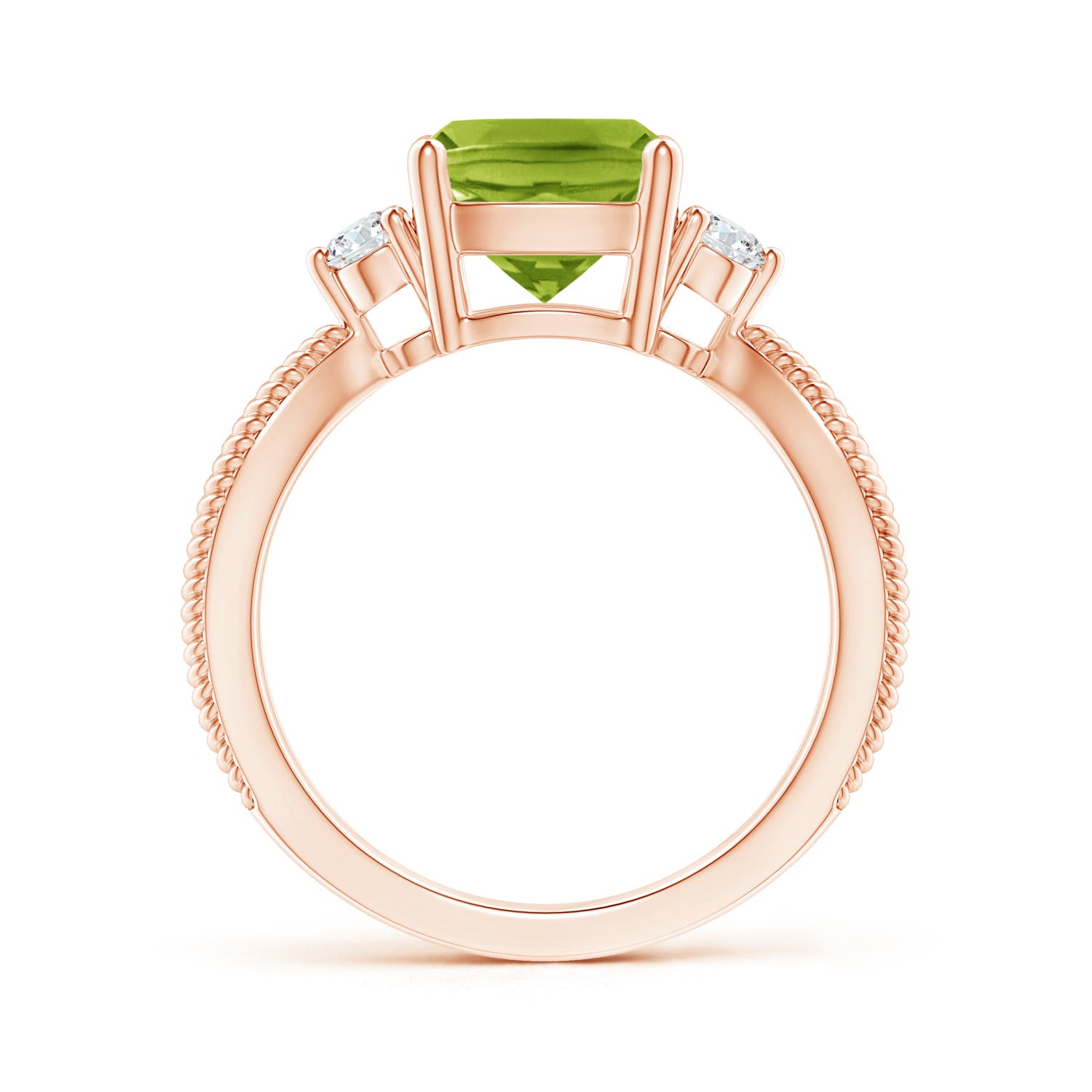 AAA - Peridot / 2.14 CT / 14 KT Rose Gold