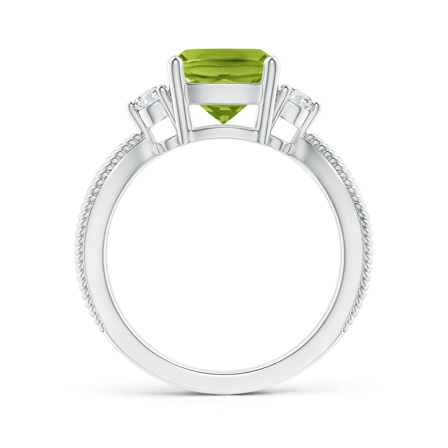 AAA - Peridot / 2.14 CT / 14 KT White Gold