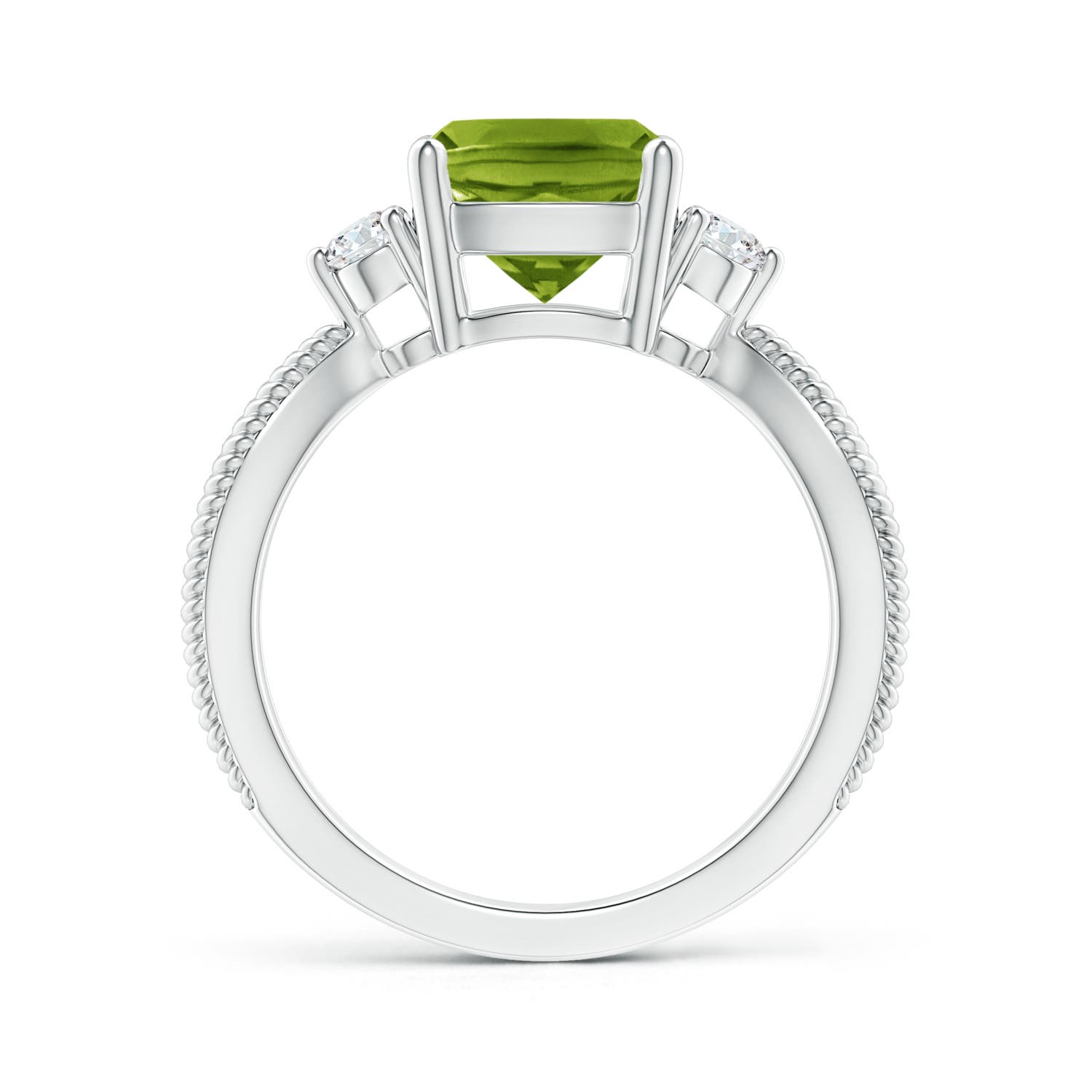 AAAA - Peridot / 2.14 CT / 14 KT White Gold