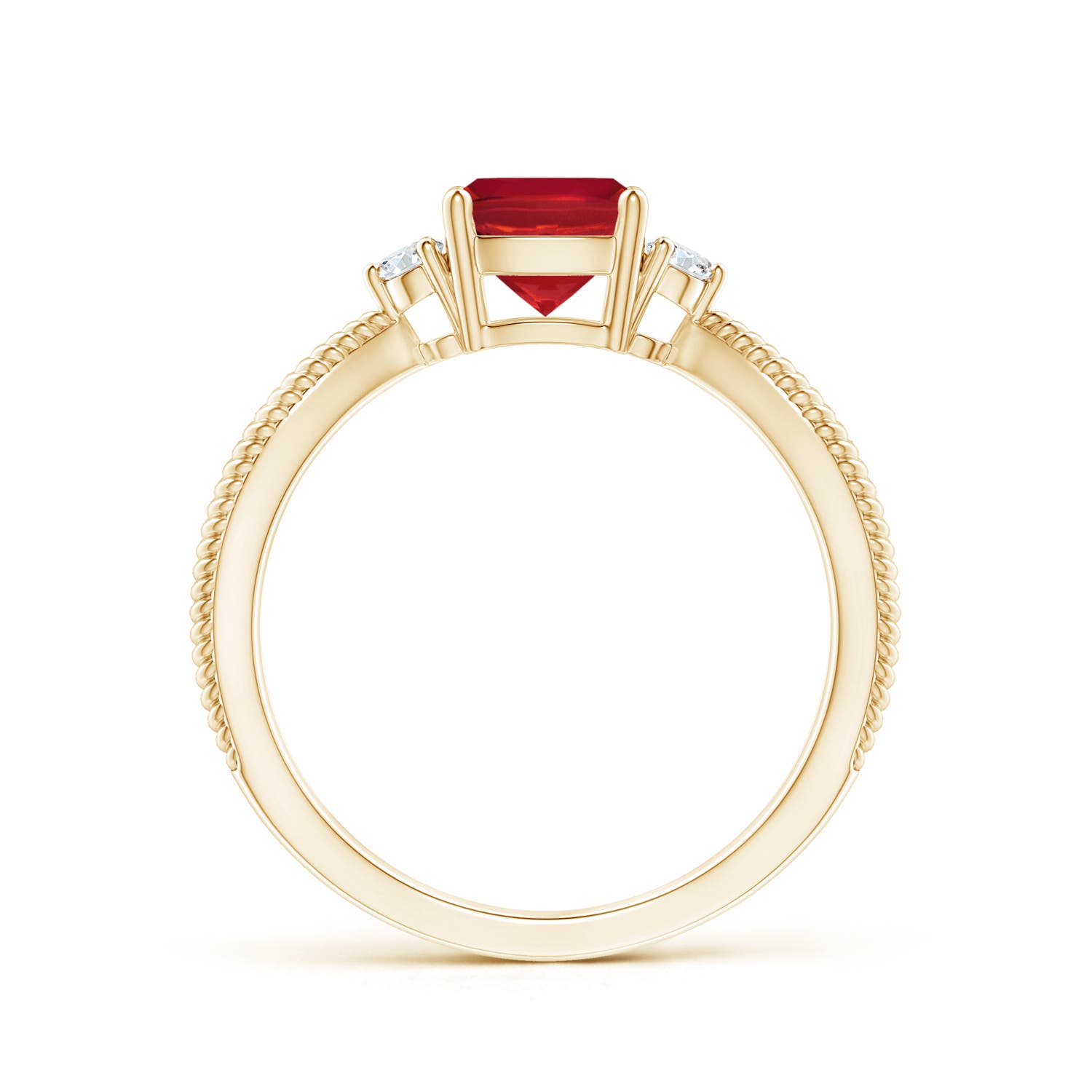 AA - Ruby / 1.04 CT / 14 KT Yellow Gold