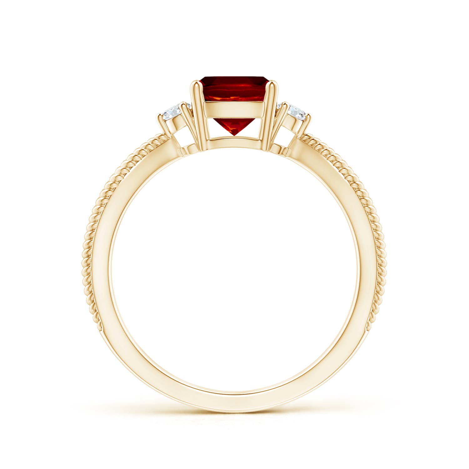 AAAA - Ruby / 1.04 CT / 14 KT Yellow Gold