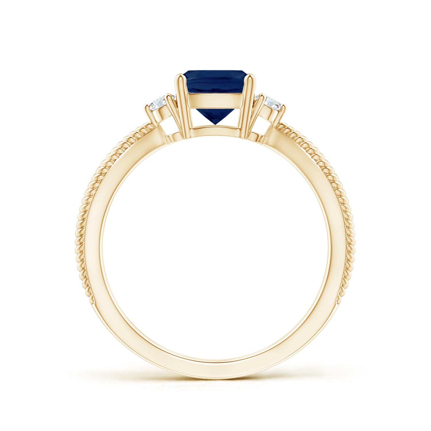 A - Blue Sapphire / 1.09 CT / 14 KT Yellow Gold